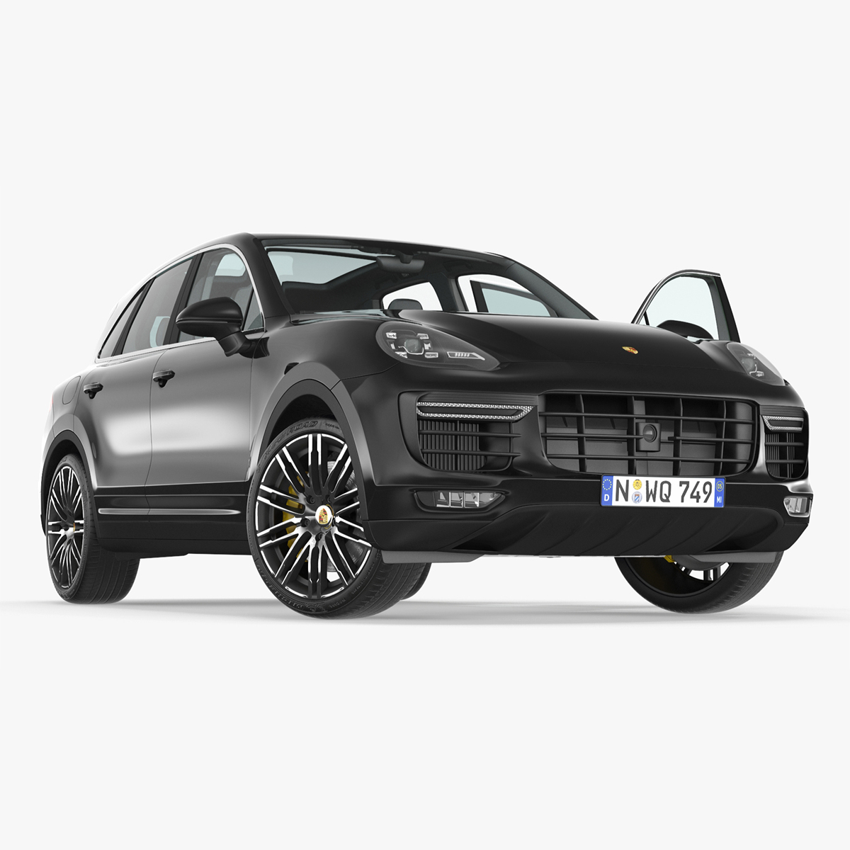 3D 2015 Porsche Cayenne S Rigged for Cinema 4D model