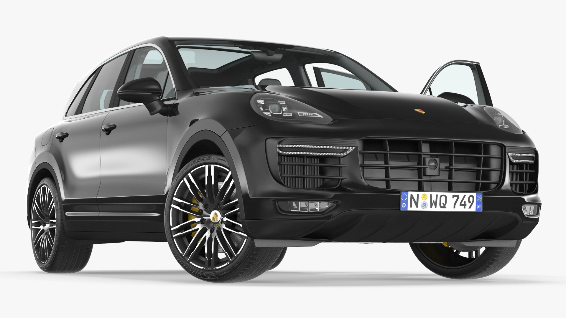3D 2015 Porsche Cayenne S Rigged for Cinema 4D model