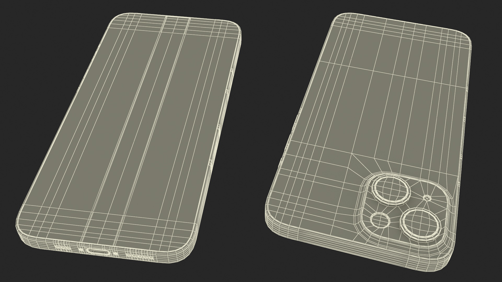 3D IPhone 15 Plus Black Cracked model