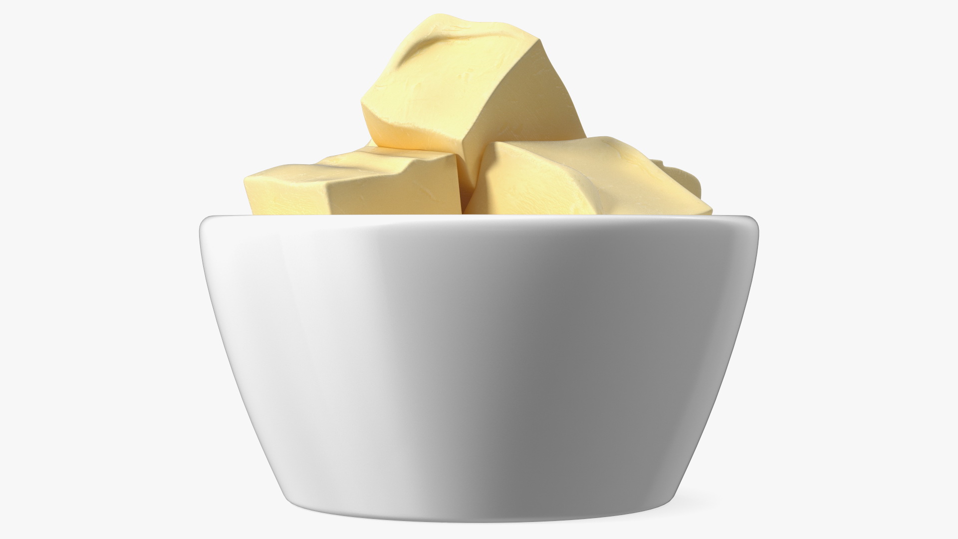 3D Butter Pieces in Bowl