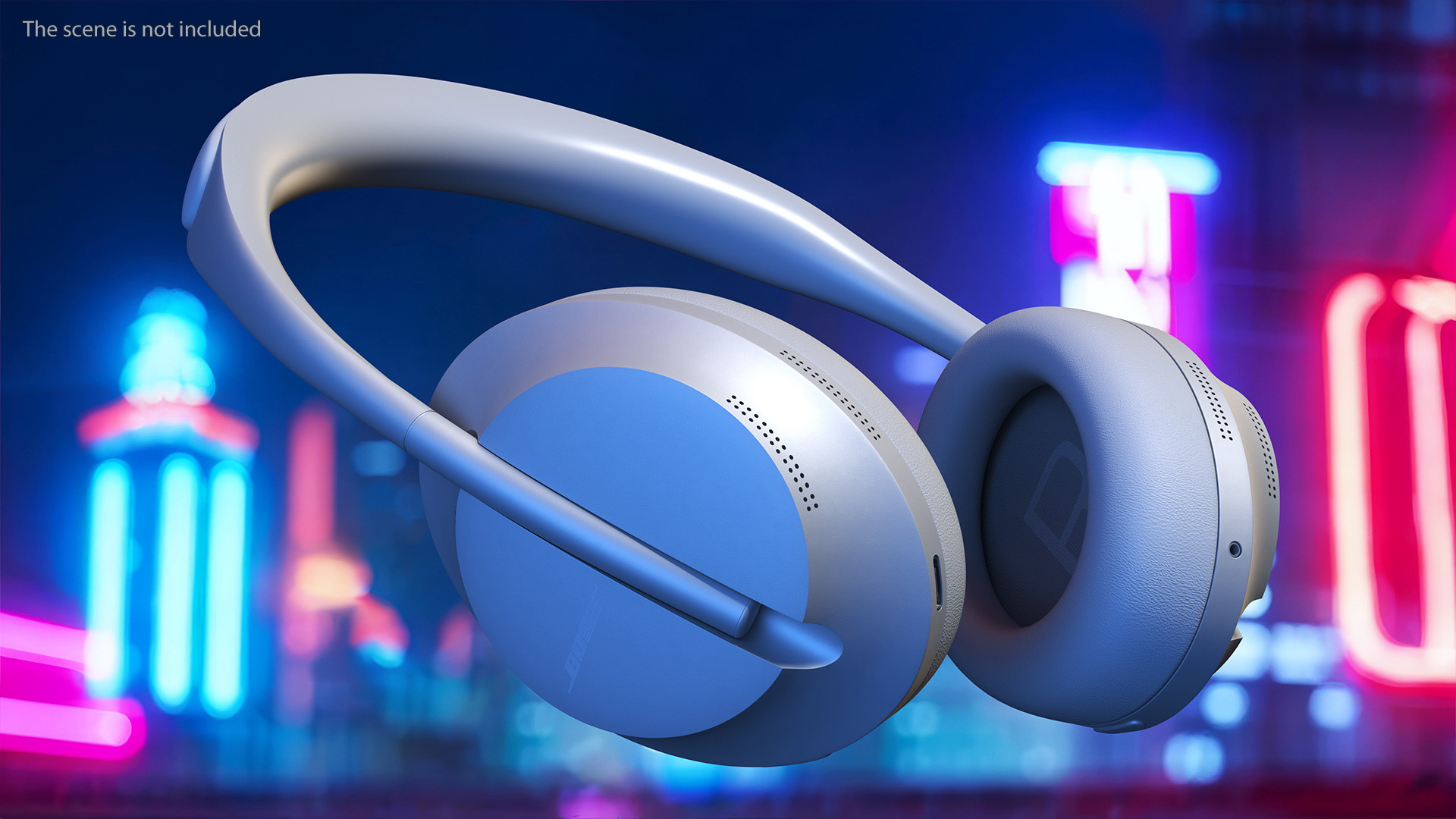 Bose Noise Canceling Headphones 700 Silver 3D