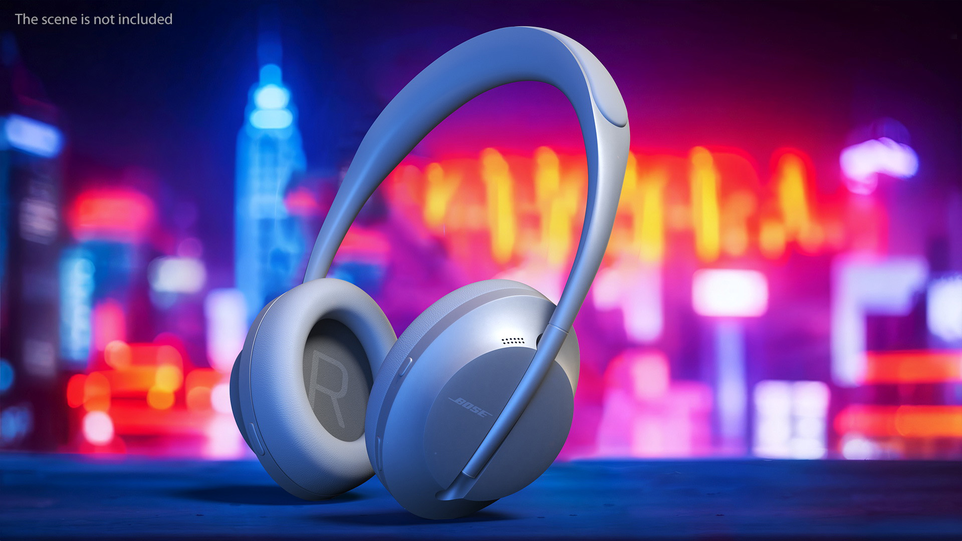 Bose Noise Canceling Headphones 700 Silver 3D