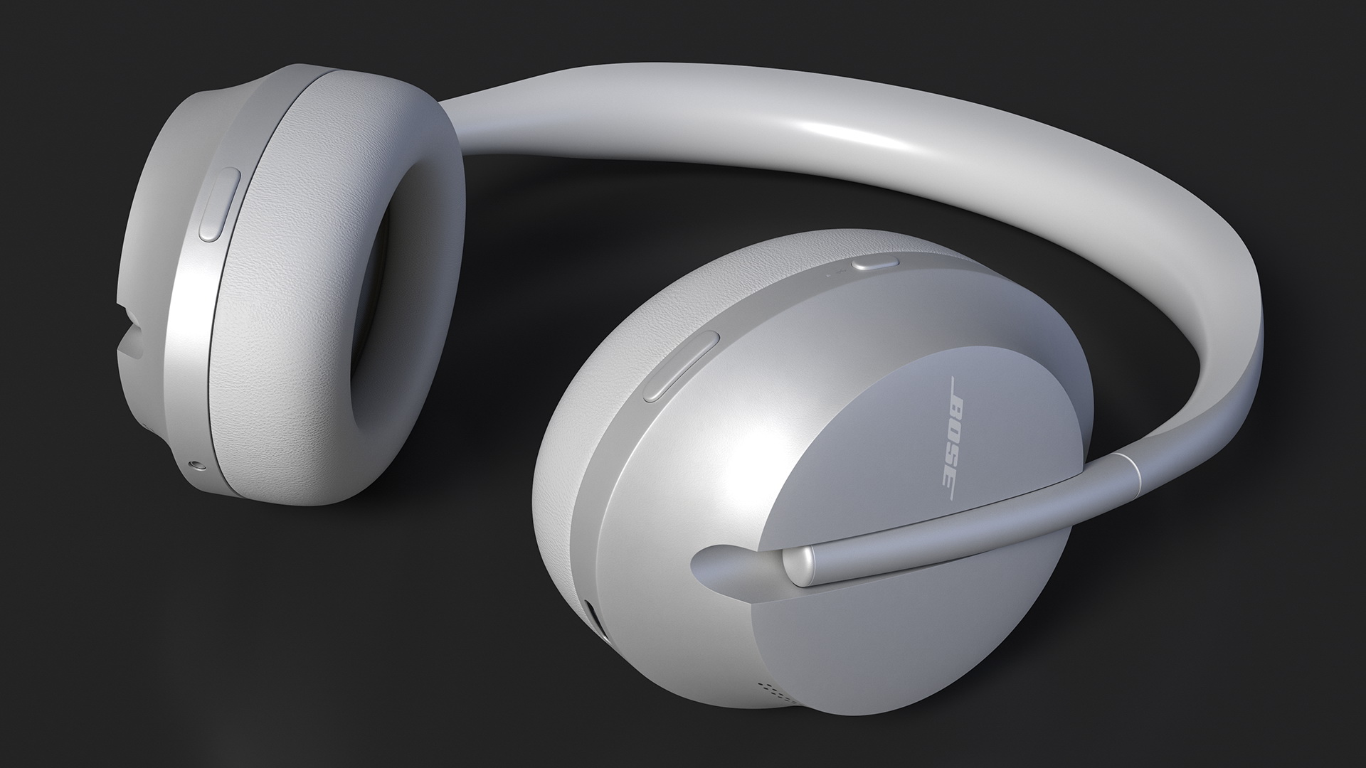 Bose Noise Canceling Headphones 700 Silver 3D