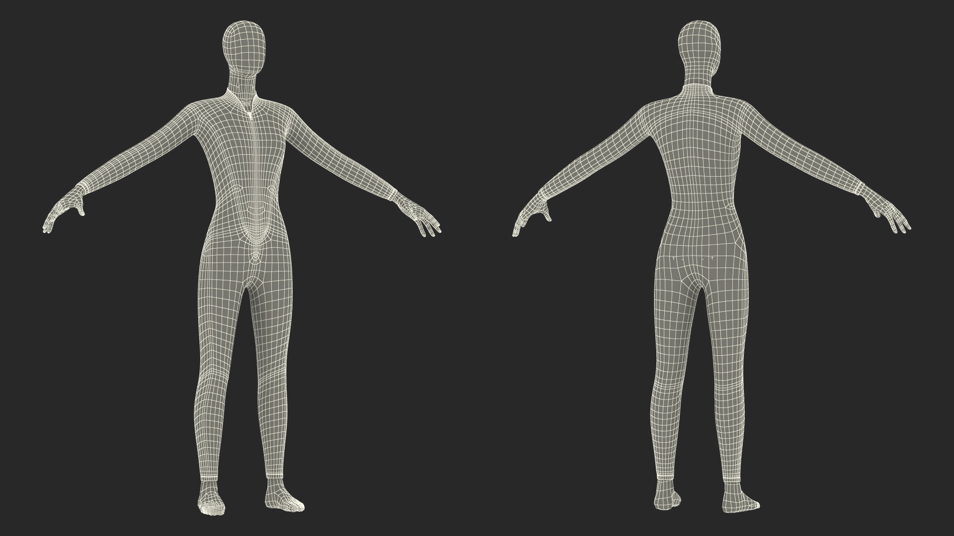 Woman Wetsuit Full Version Black 3D