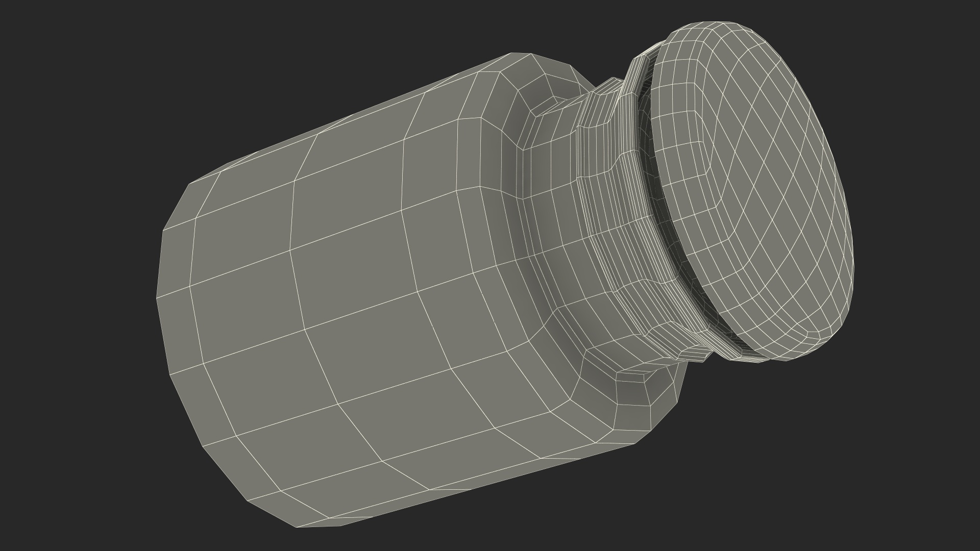 Storage Glass Jar 3D