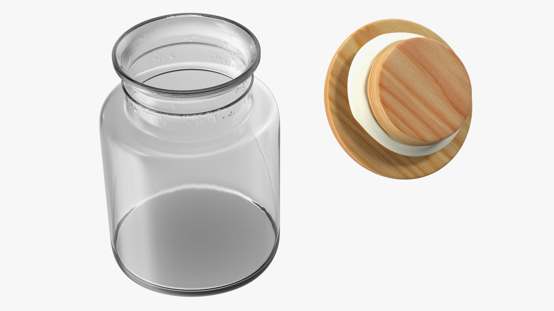 Storage Glass Jar 3D