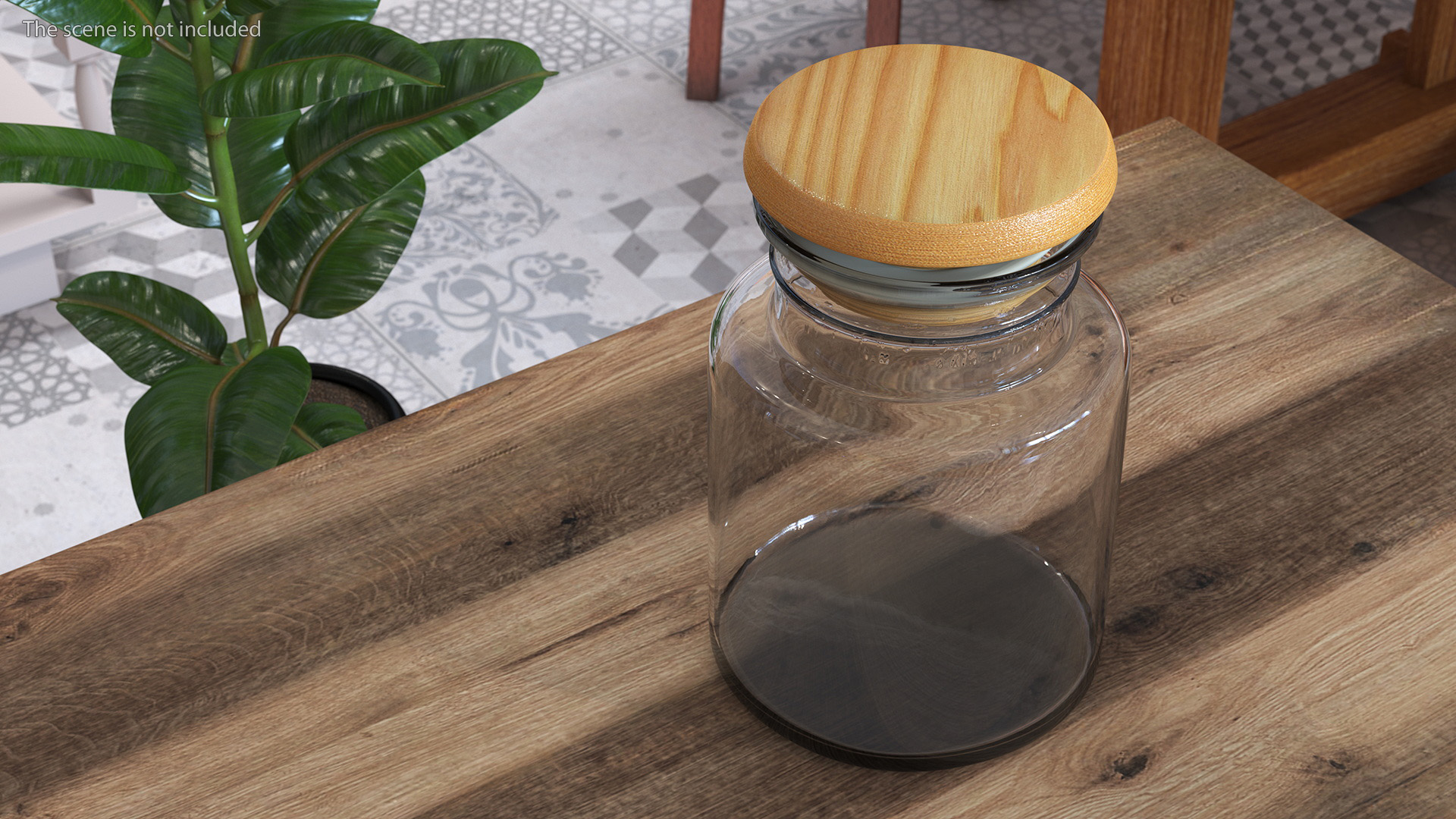 Storage Glass Jar 3D