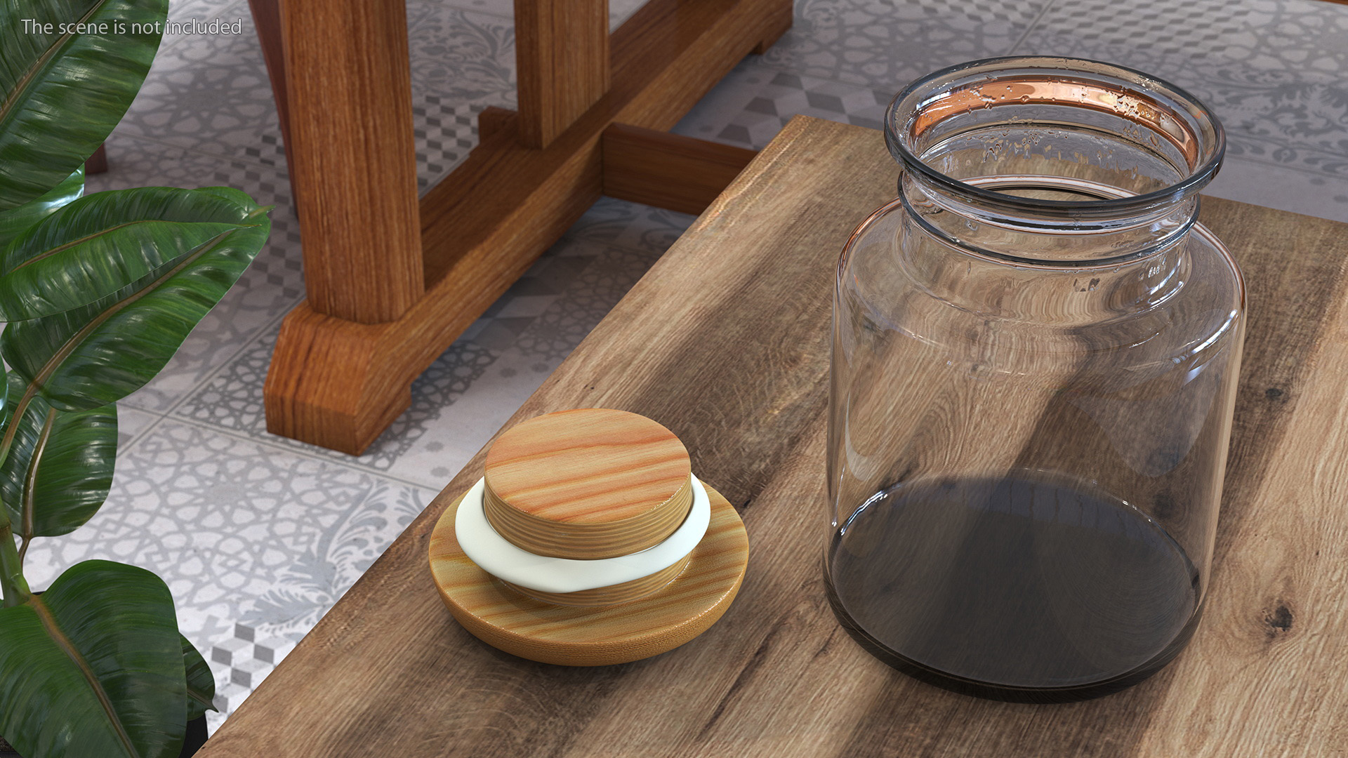 Storage Glass Jar 3D