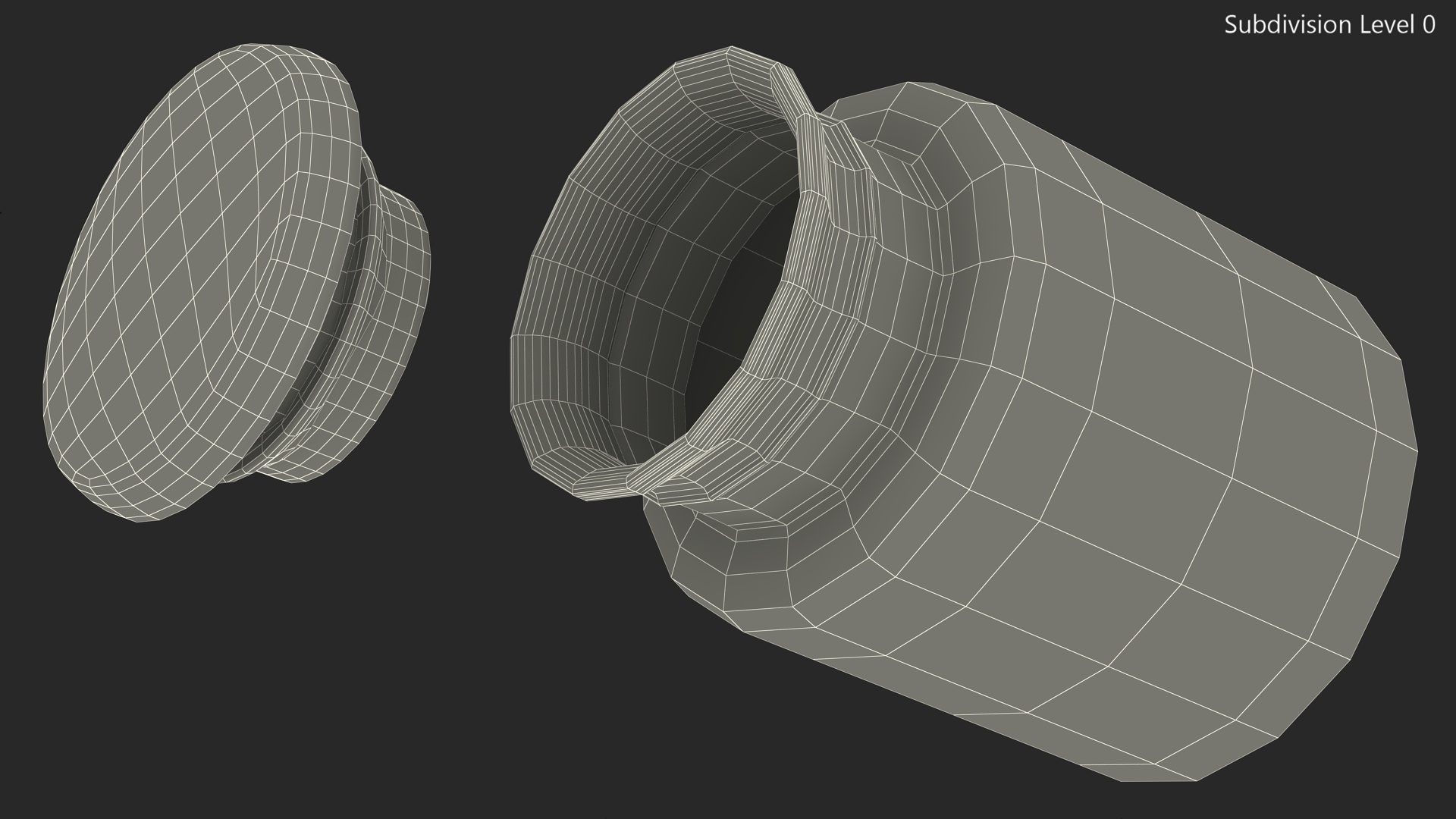 Storage Glass Jar 3D