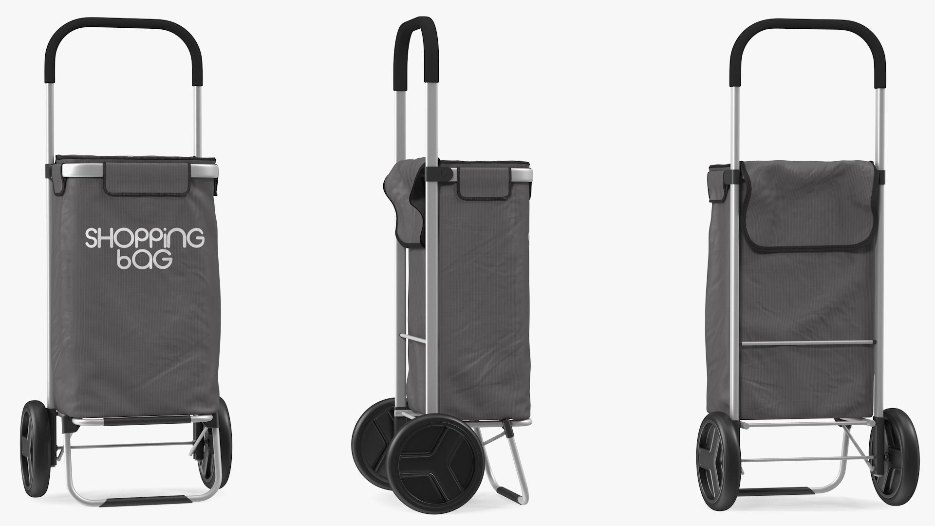 Shopping Trolley Bag with Wheels 3D