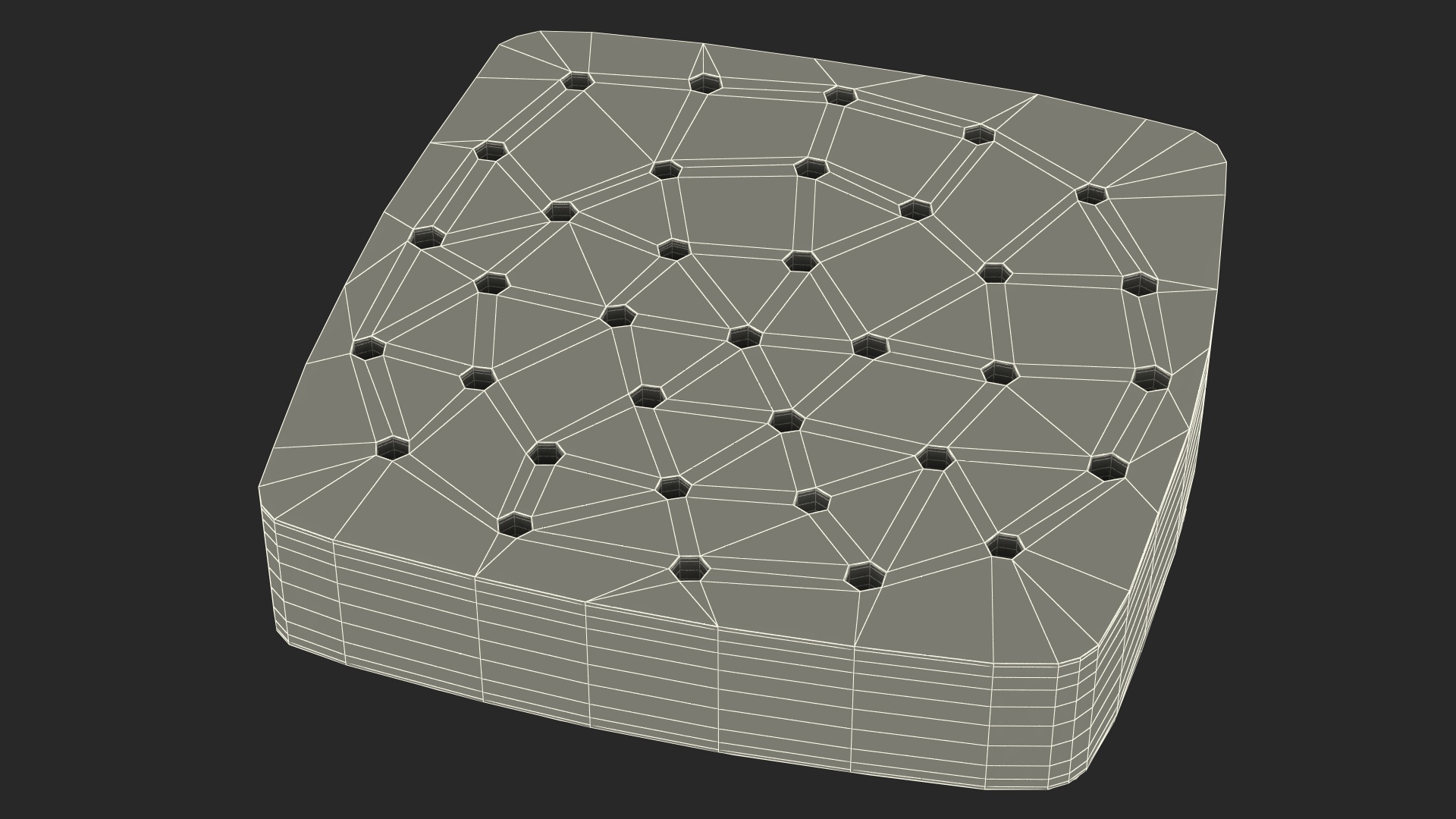 Stack of Square Disposable Paper Air Frier Liners 3D model