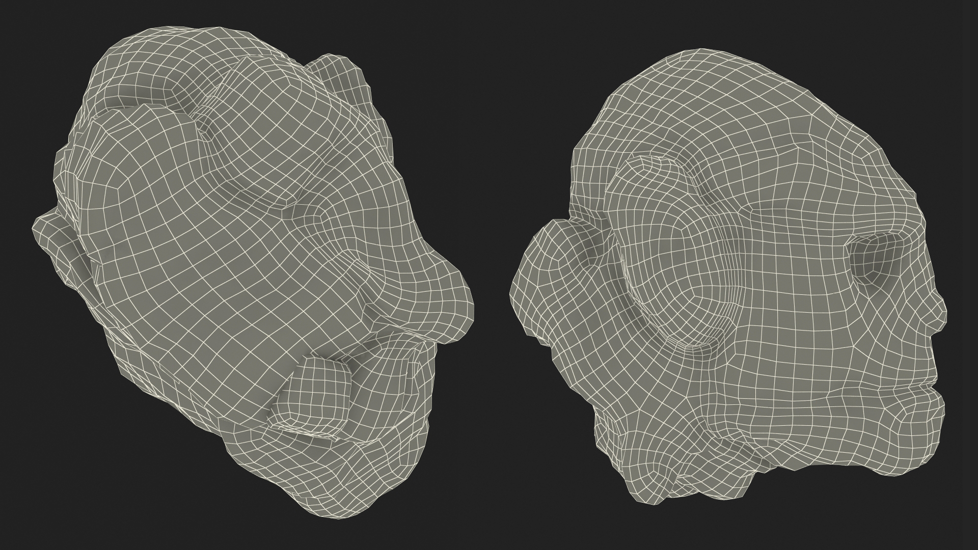 Head of Stone Golem 3D model