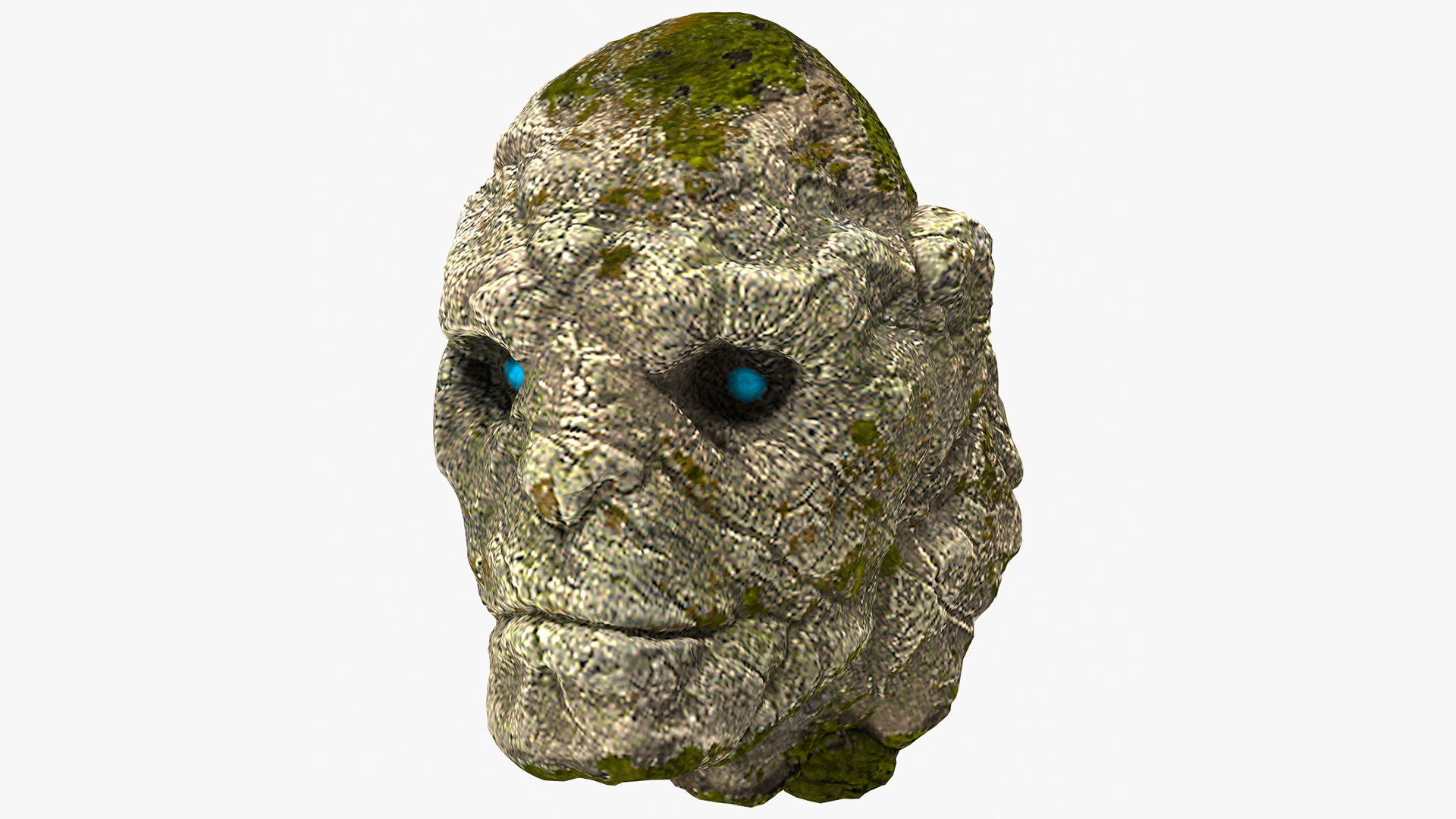 Head of Stone Golem 3D model