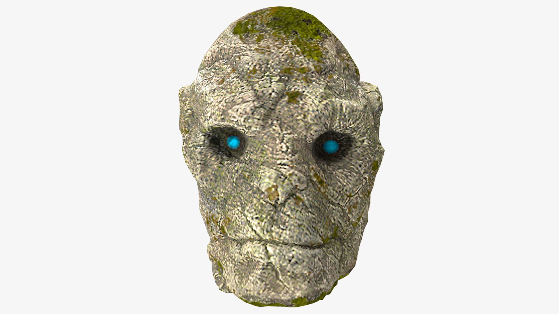 Head of Stone Golem 3D model