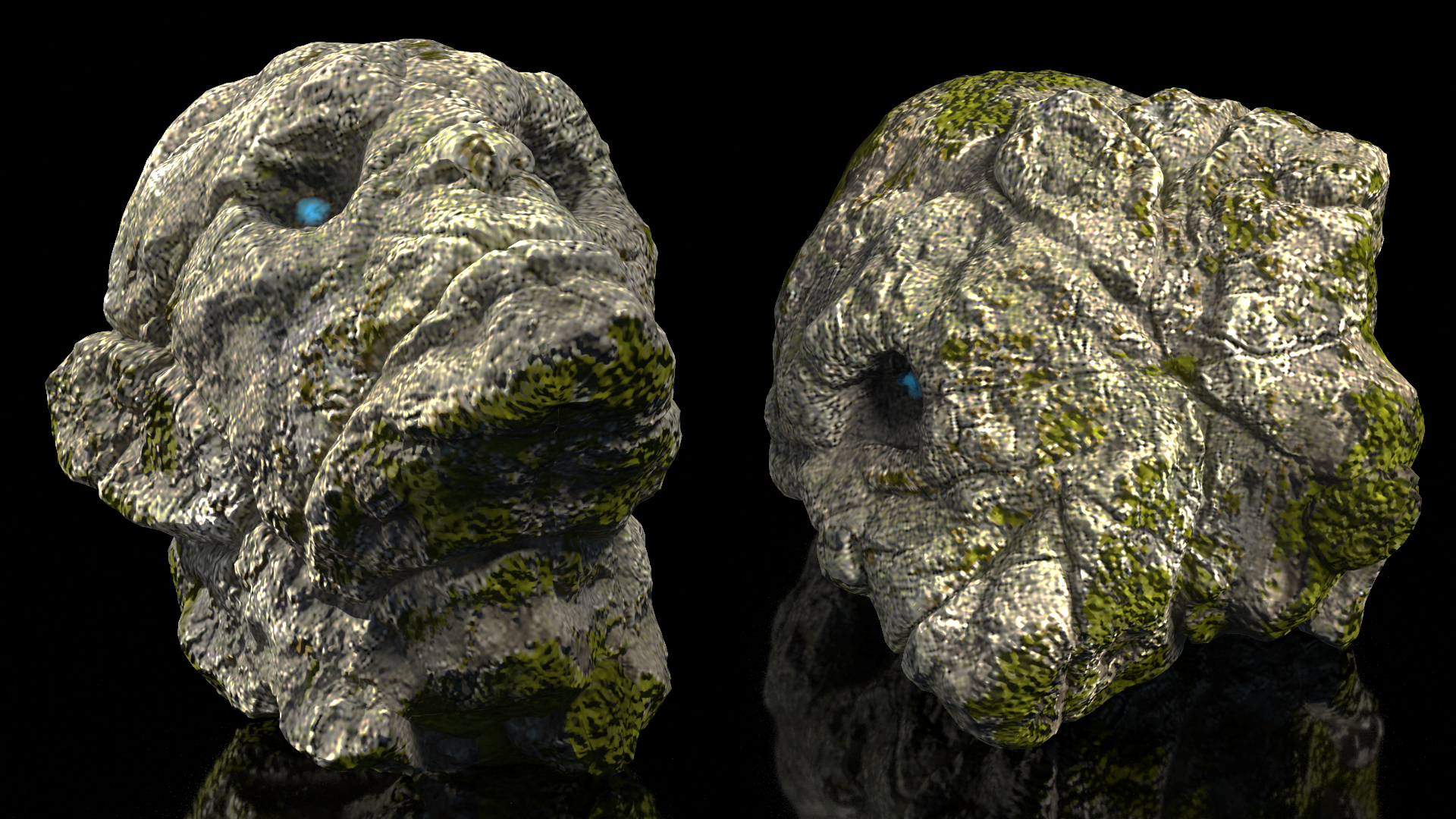 Head of Stone Golem 3D model