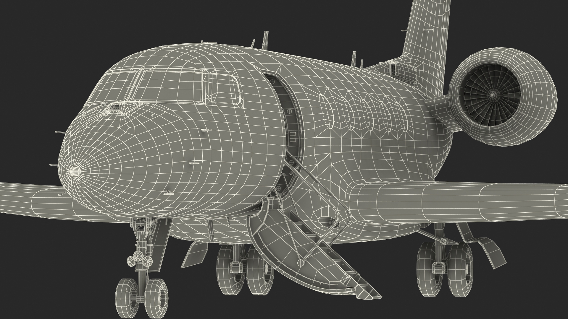 3D model Gulfstream G400 Twin Engine Business Jet