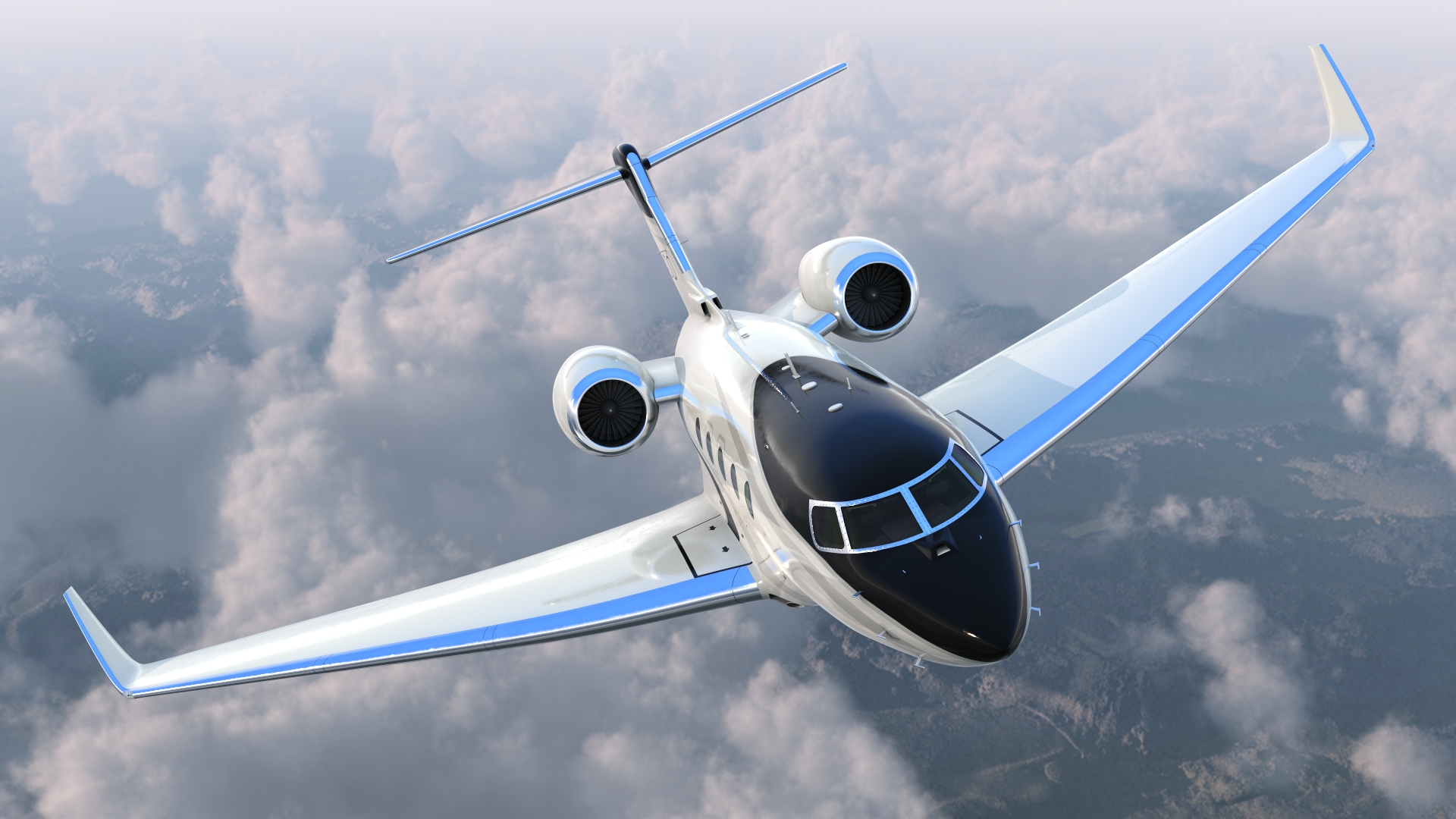 3D model Gulfstream G400 Twin Engine Business Jet