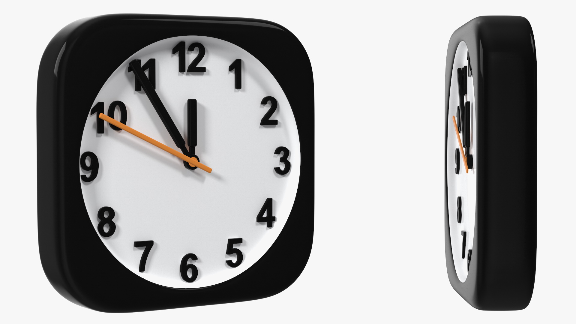3D iPhone iOS Clock Icon