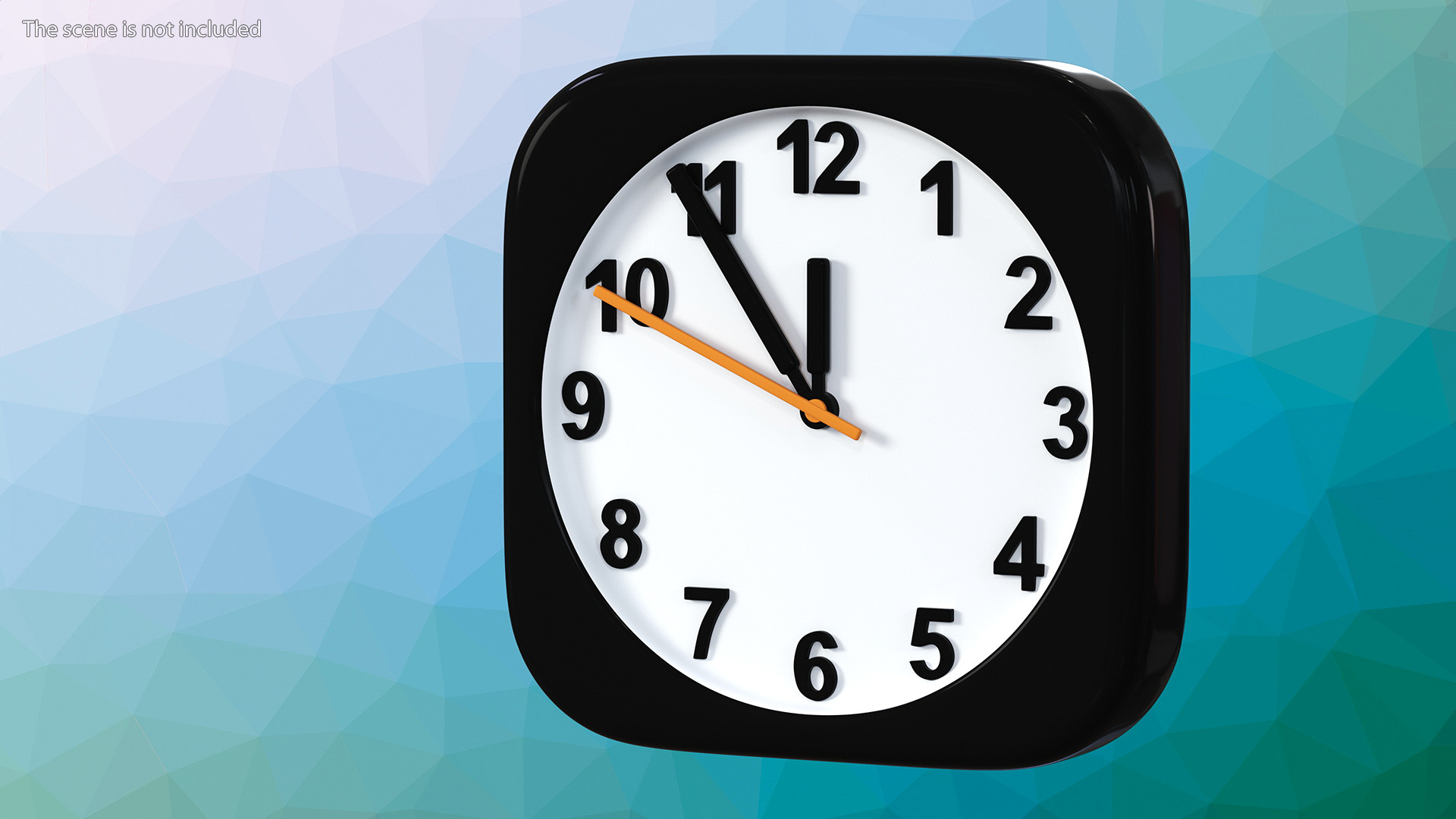 3D iPhone iOS Clock Icon
