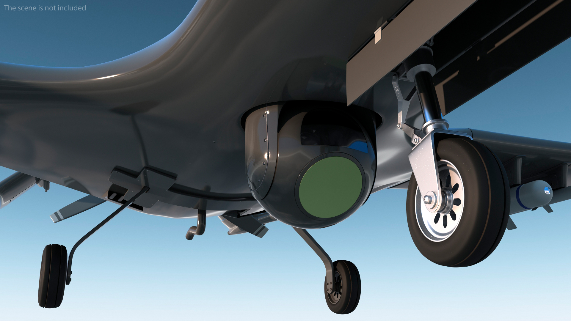 Unmanned Combat Aerial Vehicle Rigged 3D