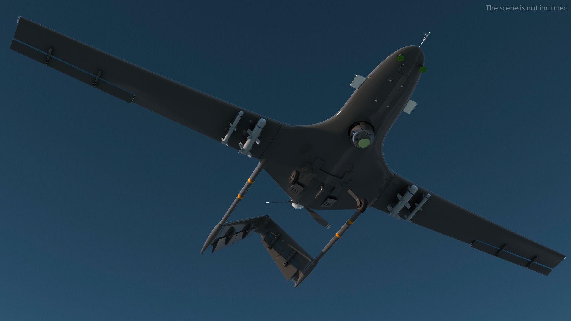 Unmanned Combat Aerial Vehicle Rigged 3D