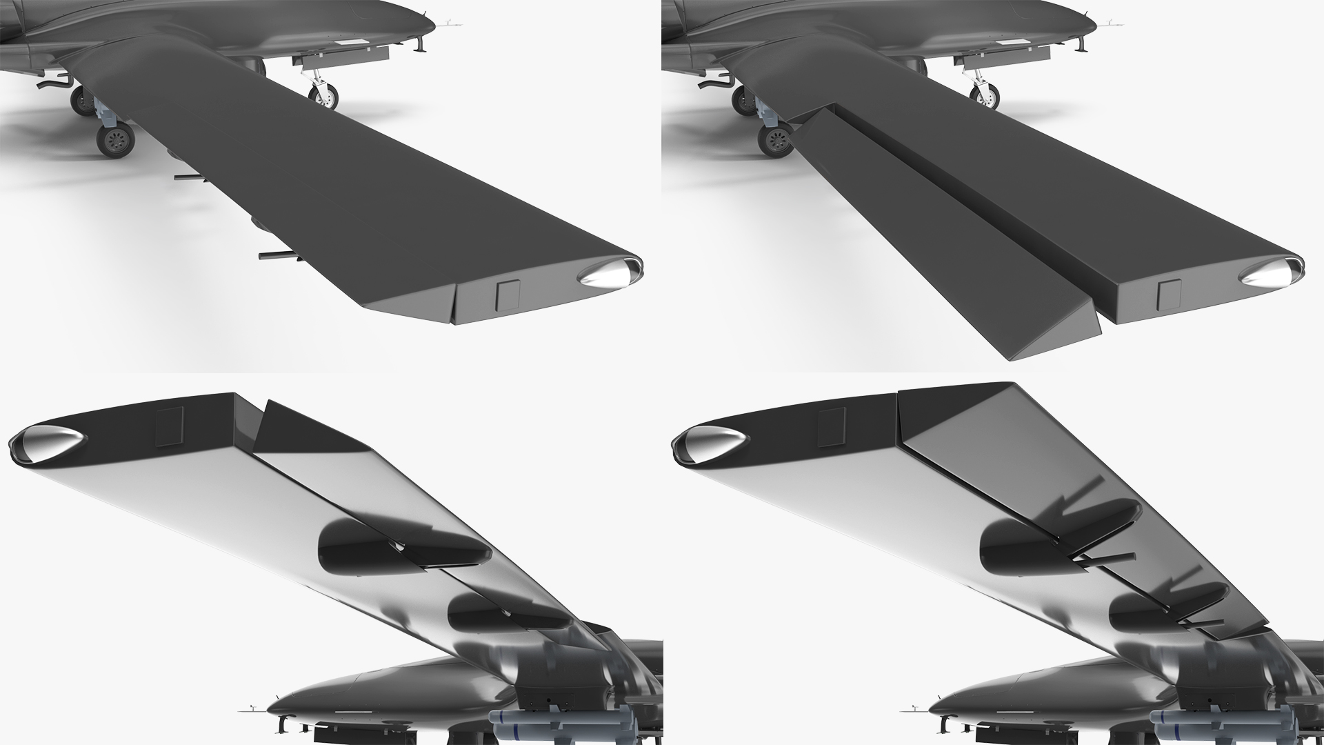 Unmanned Combat Aerial Vehicle Rigged 3D