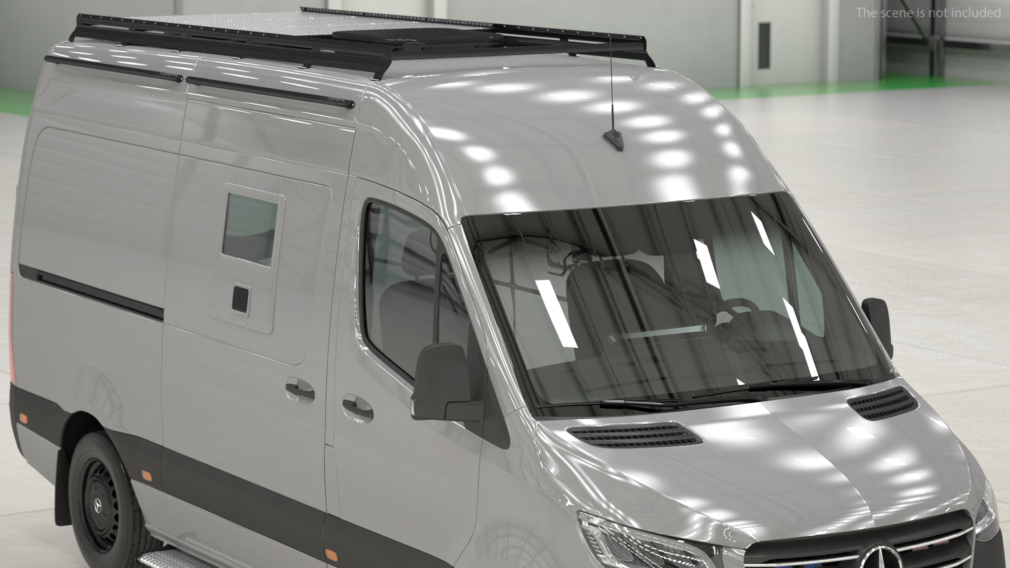 3D model Mercedes-Benz Sprinter Compact Van Simple Interior