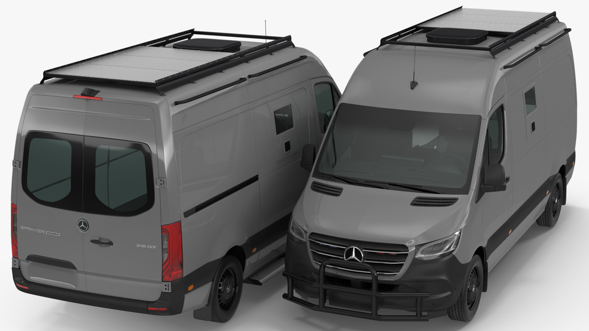 3D model Mercedes-Benz Sprinter Compact Van Simple Interior