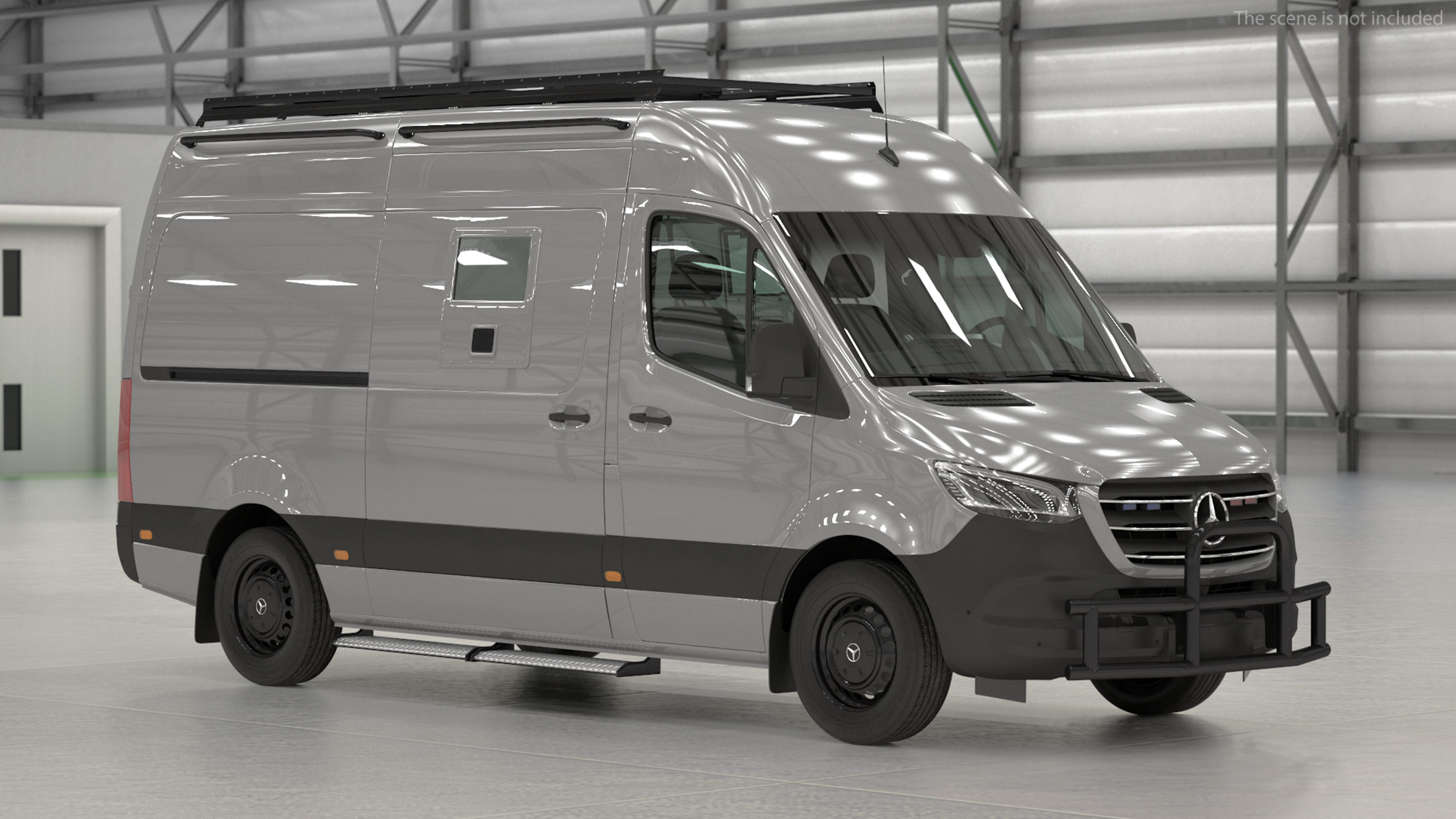 3D model Mercedes-Benz Sprinter Compact Van Simple Interior
