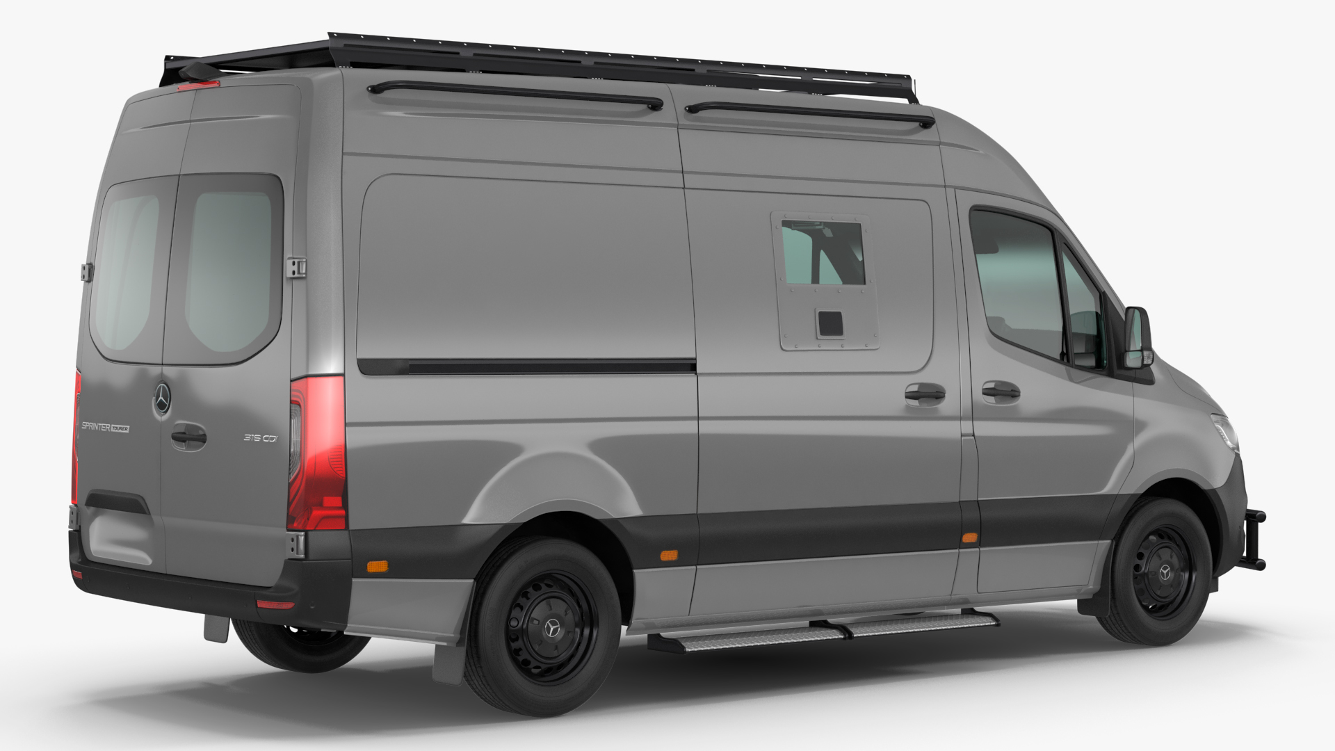 3D model Mercedes-Benz Sprinter Compact Van Simple Interior