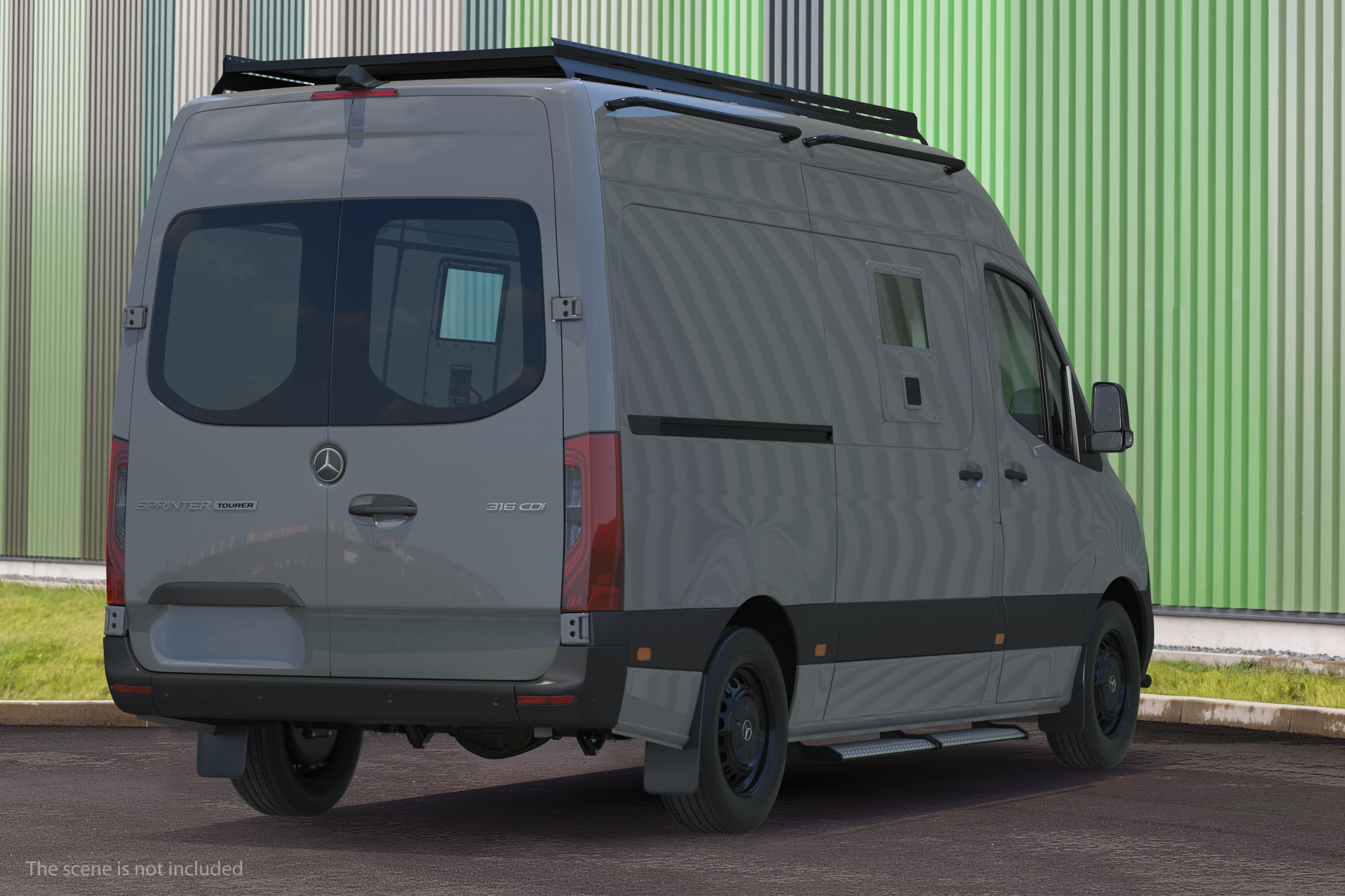 3D model Mercedes-Benz Sprinter Compact Van Simple Interior