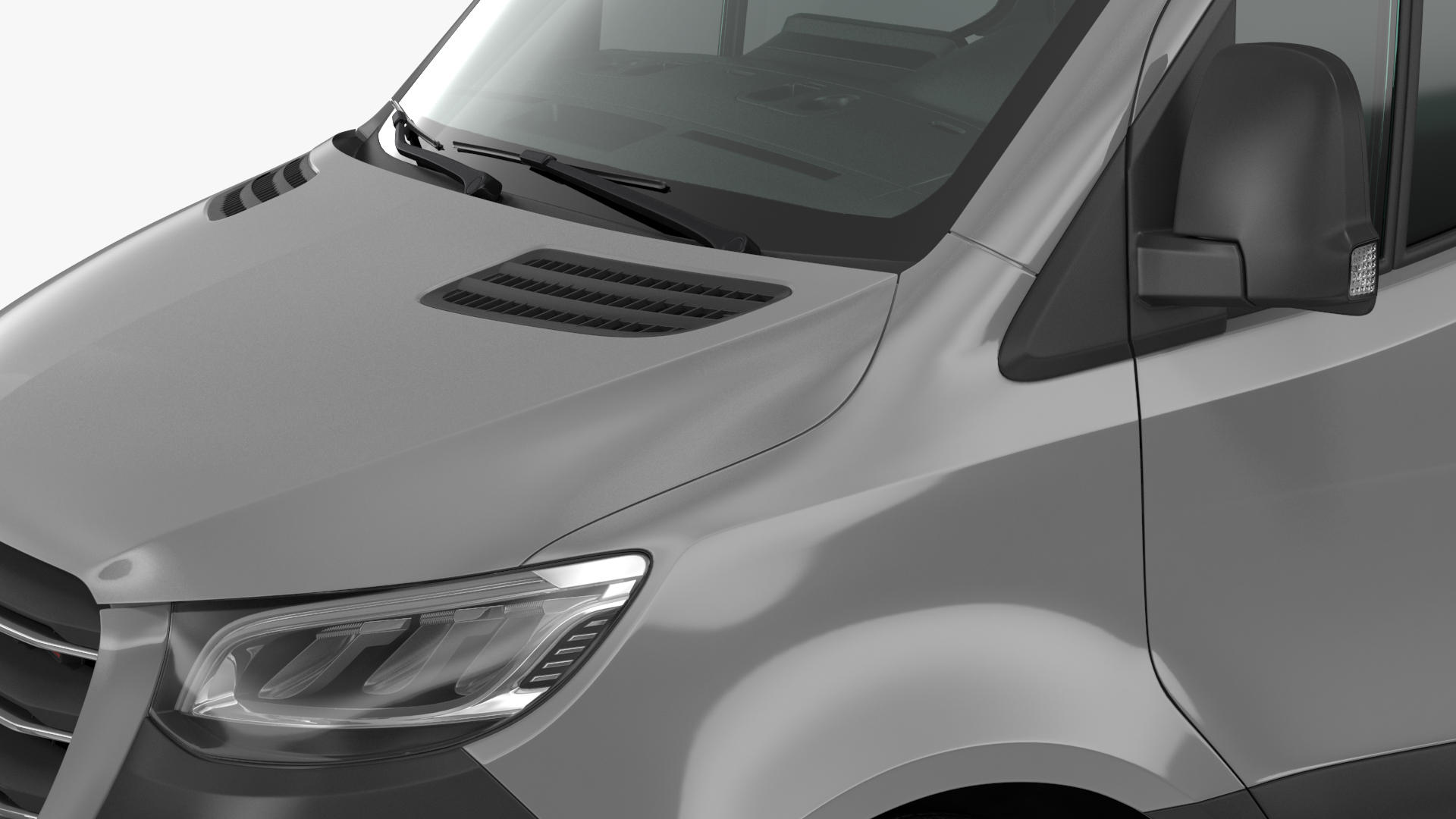 3D model Mercedes-Benz Sprinter Compact Van Simple Interior