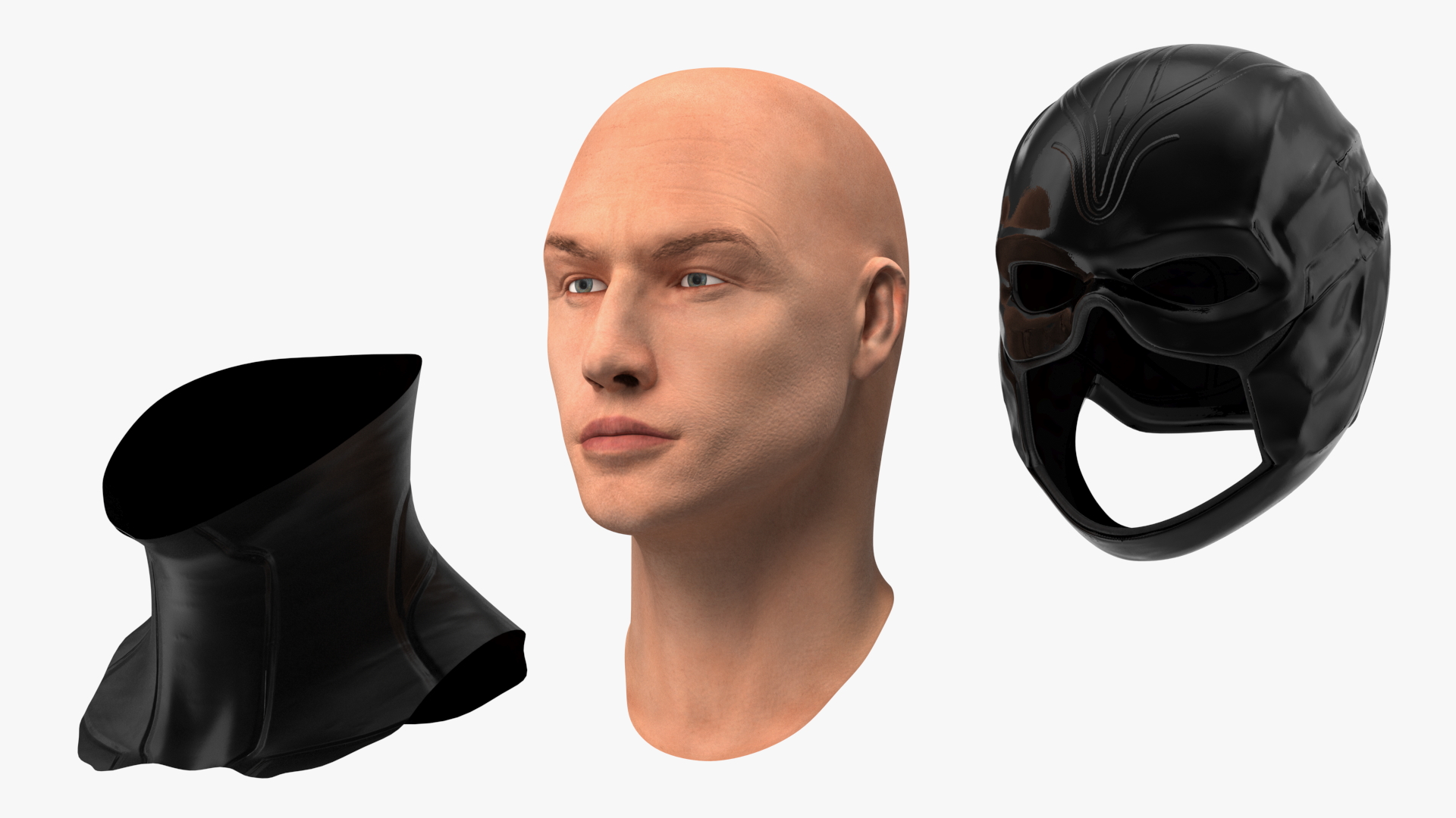 Character Superhero Head 3D model