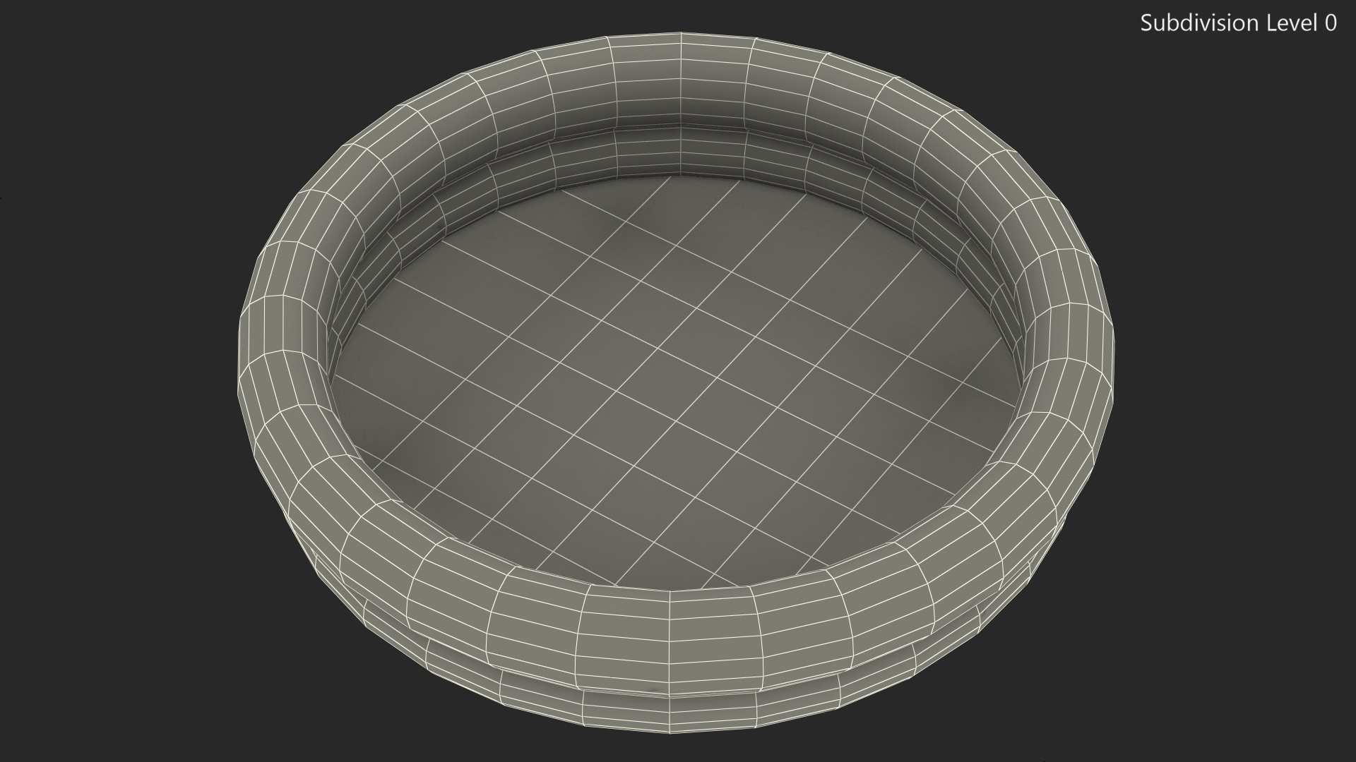 3D Inflatable Baby Pool Two Ring Abstract Printed