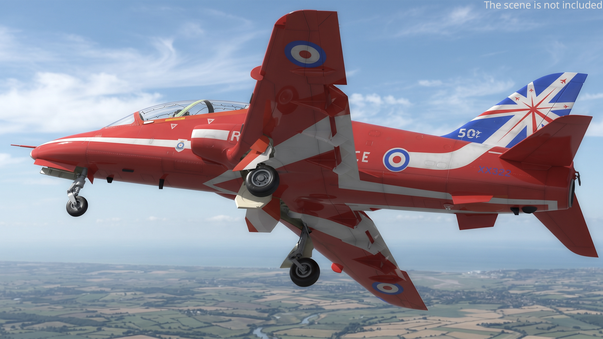 BAE Systems Hawk T1 Aerobatic Jet 3D model preview