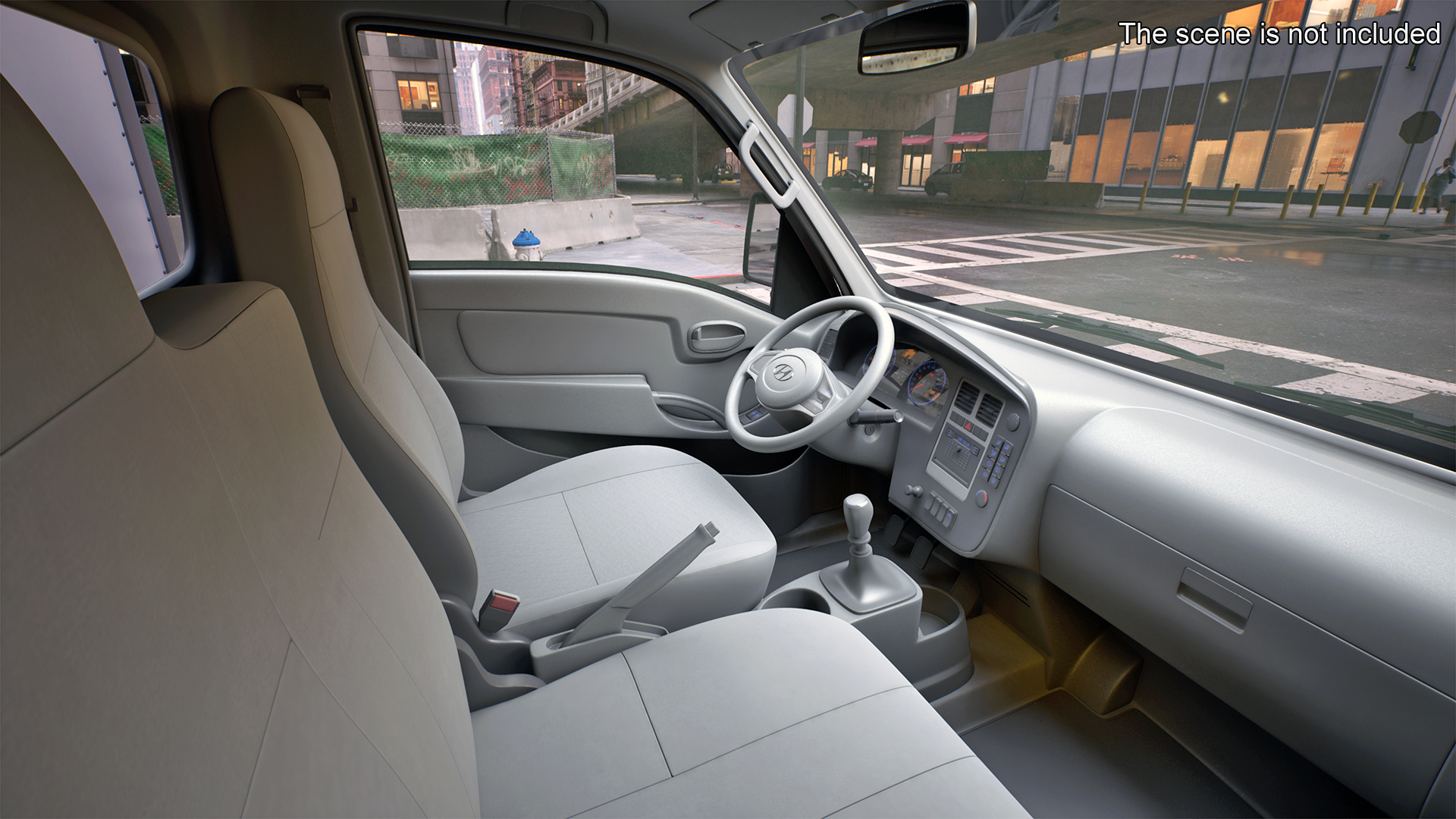 3D model Mini Truck Hyundai HR 2023 Refrigerator Rigged for Maya