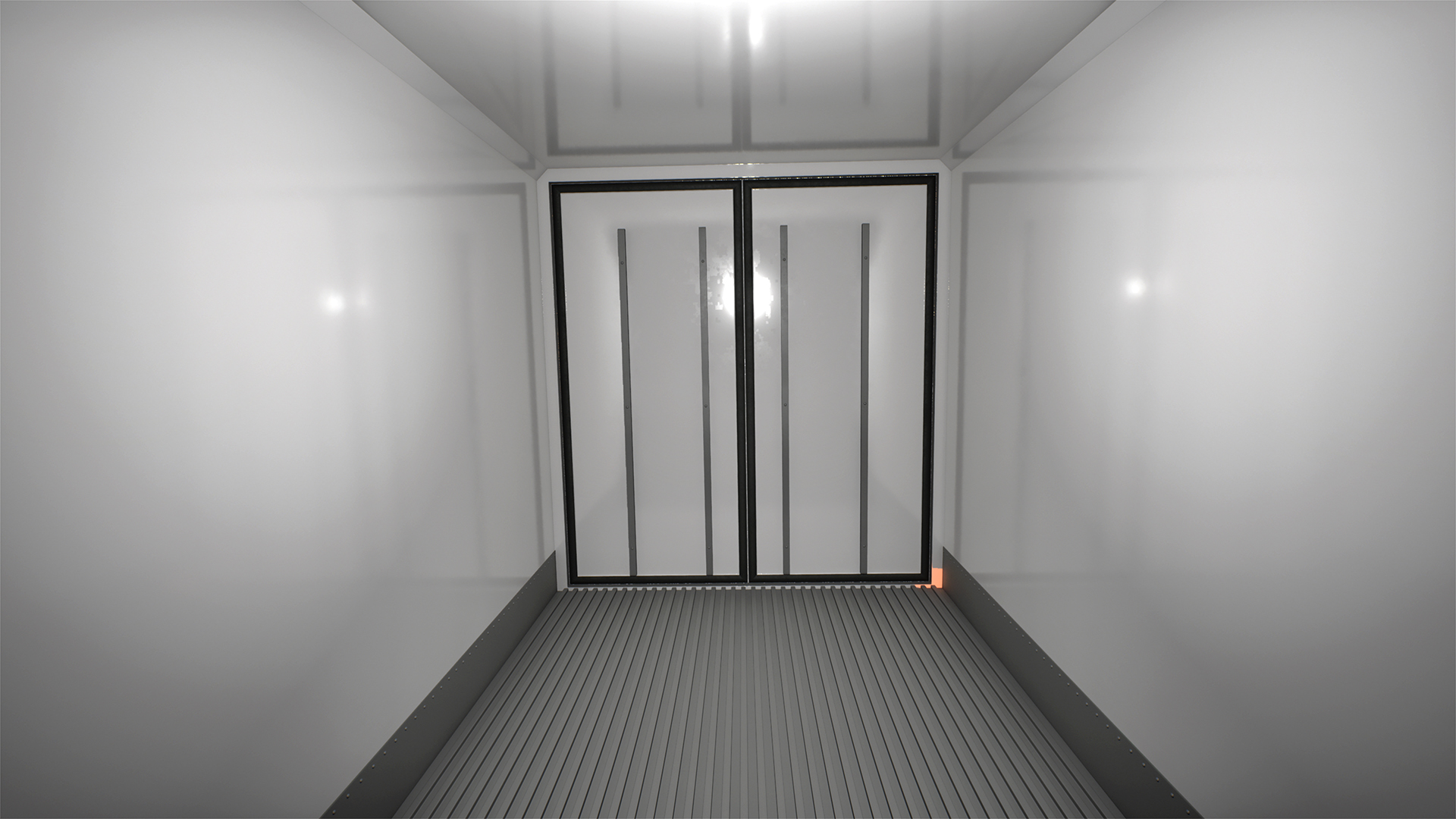 3D model Mini Truck Hyundai HR 2023 Refrigerator Rigged for Maya