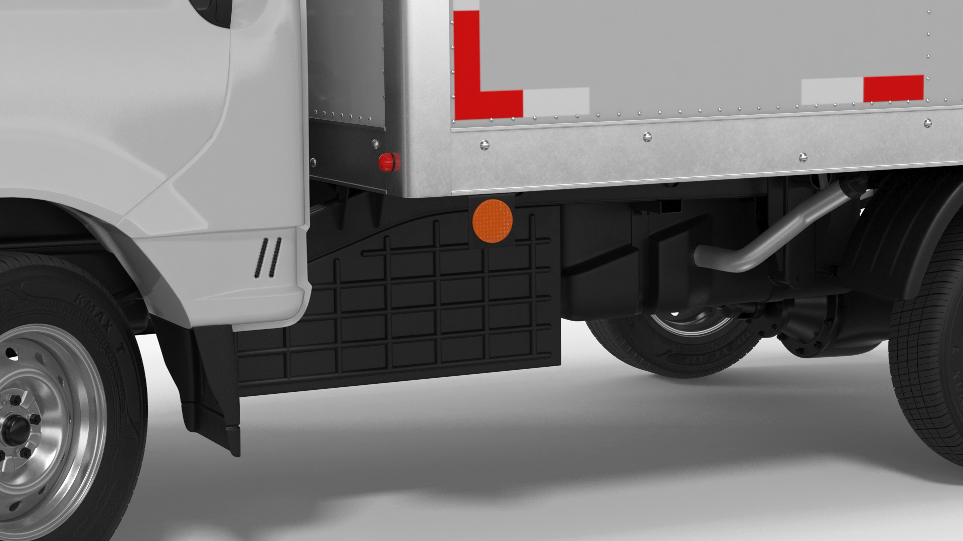 3D model Mini Truck Hyundai HR 2023 Refrigerator Rigged for Maya