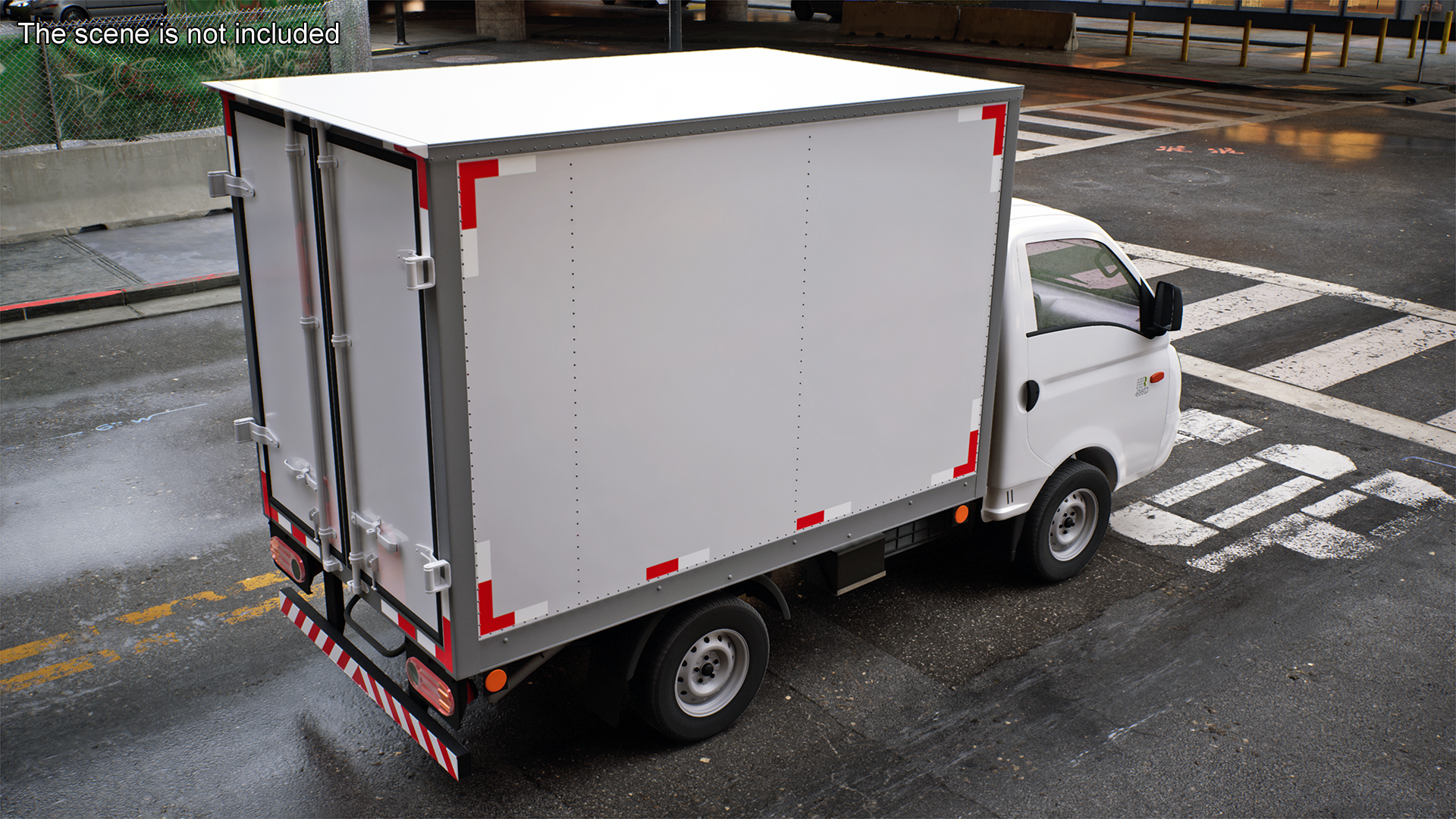 3D model Mini Truck Hyundai HR 2023 Refrigerator Rigged for Maya