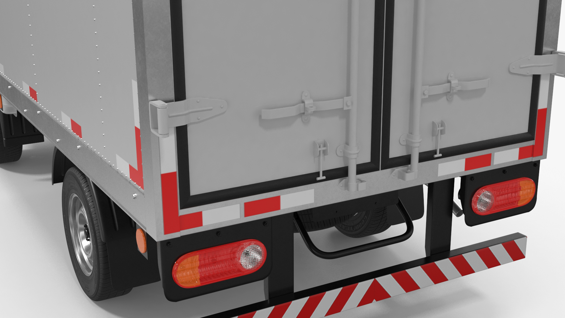 3D model Mini Truck Hyundai HR 2023 Refrigerator Rigged for Maya