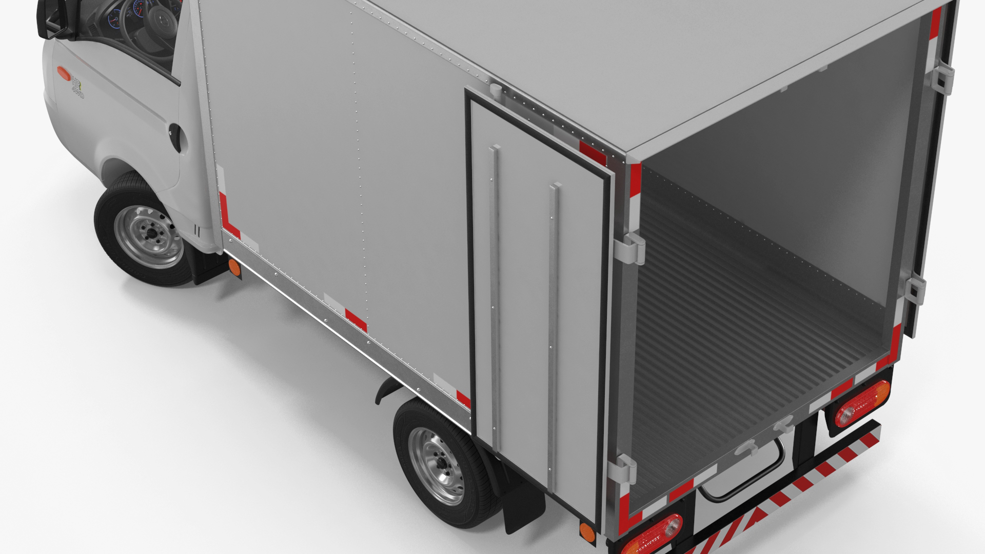 3D model Mini Truck Hyundai HR 2023 Refrigerator Rigged for Maya