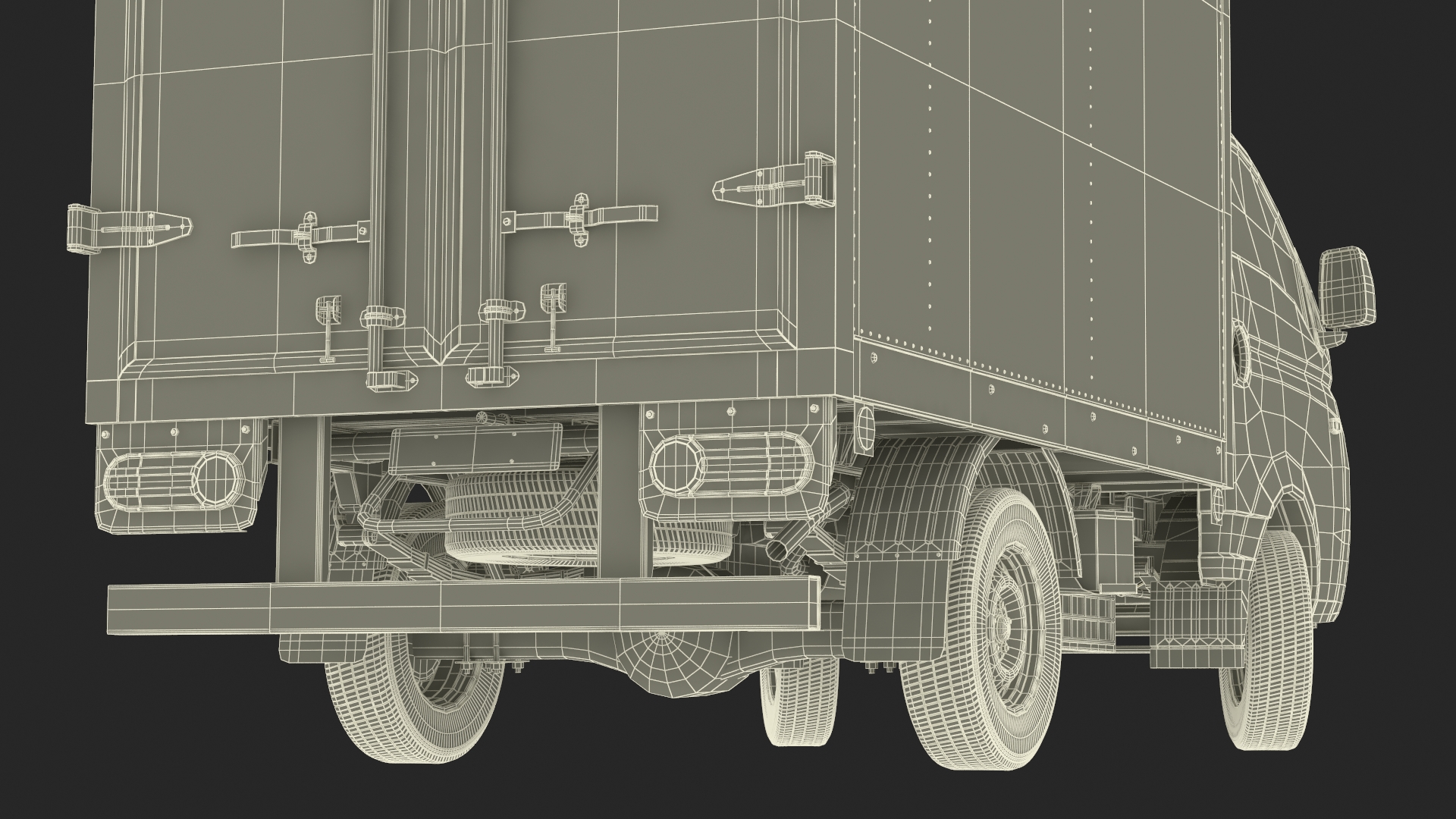 3D model Mini Truck Hyundai HR 2023 Refrigerator Rigged for Maya