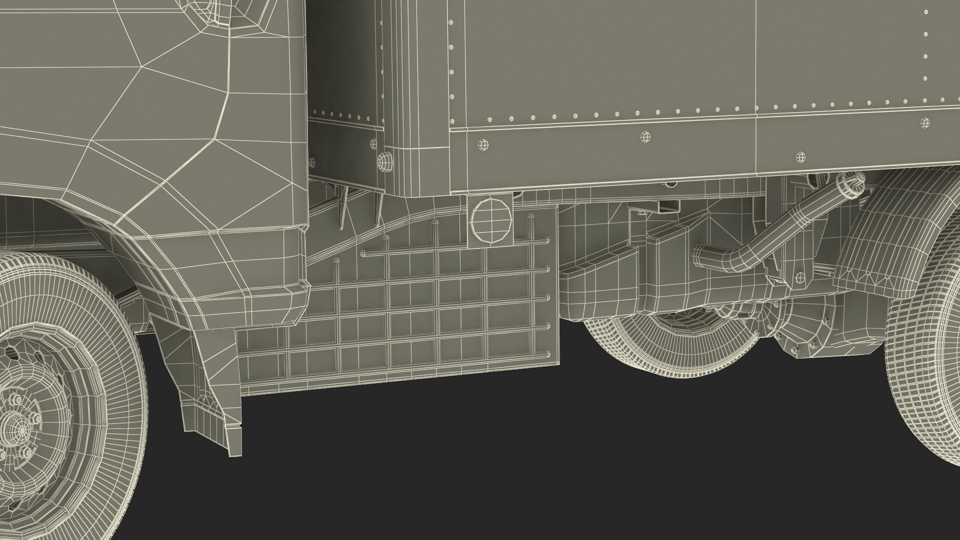 3D model Mini Truck Hyundai HR 2023 Refrigerator Rigged for Maya