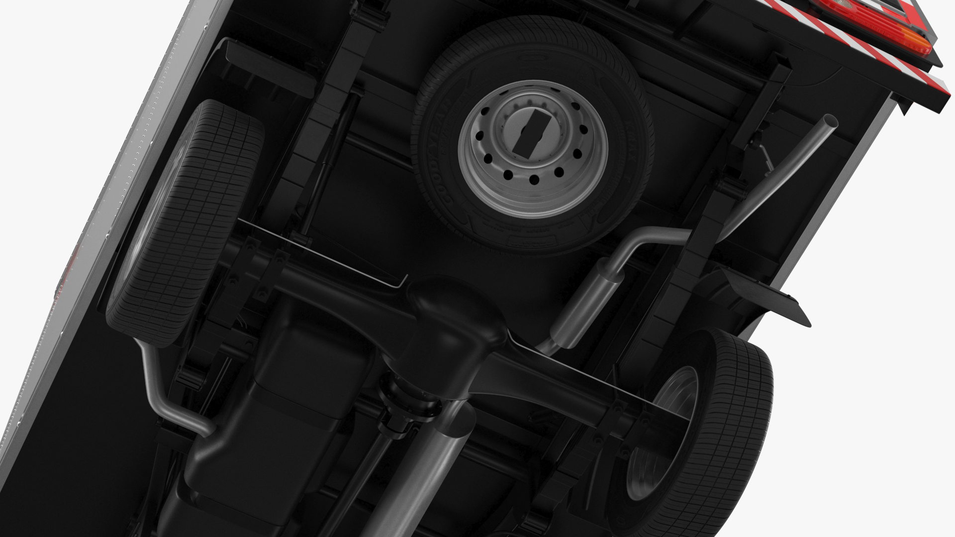 3D model Mini Truck Hyundai HR 2023 Refrigerator Rigged for Maya