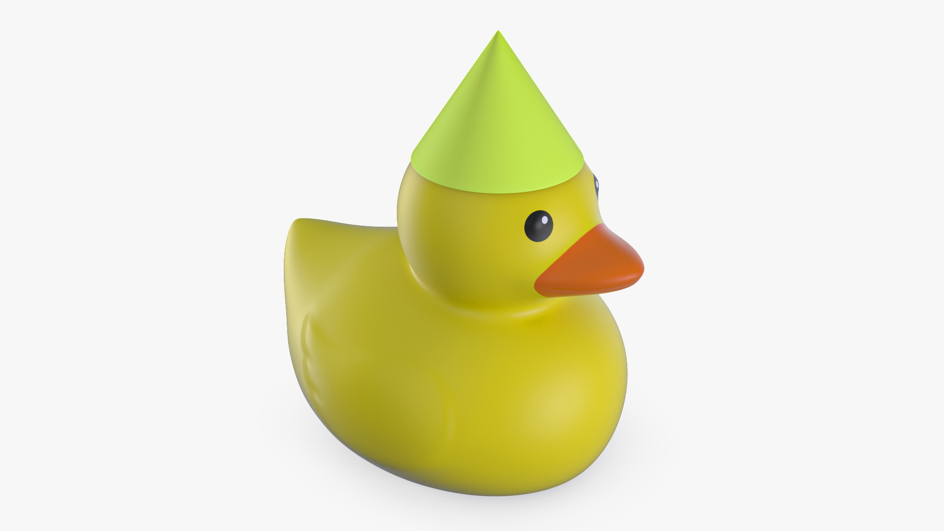 3D Plastic Cap Green for Rubber Duck model