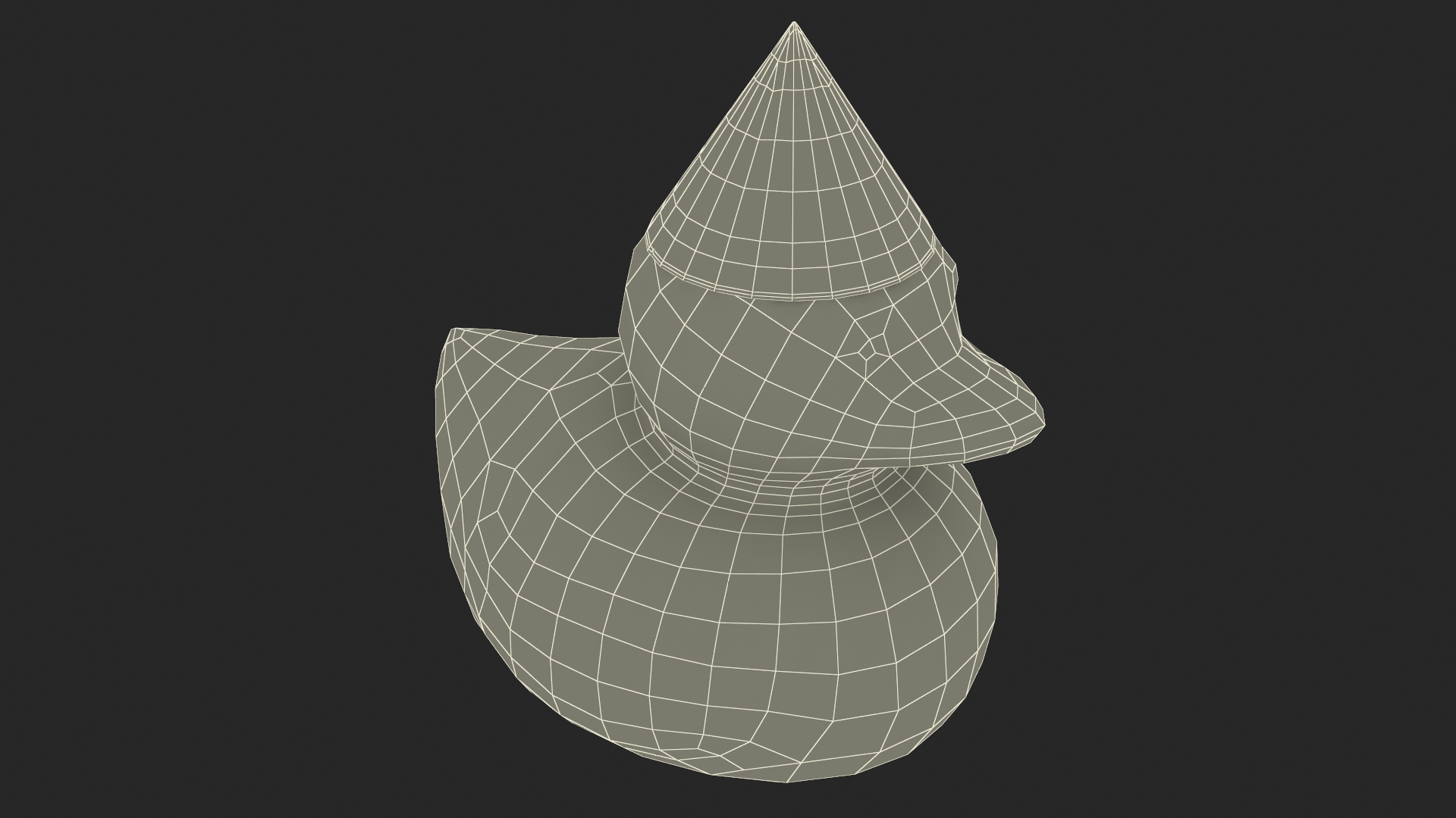 3D Plastic Cap Green for Rubber Duck model