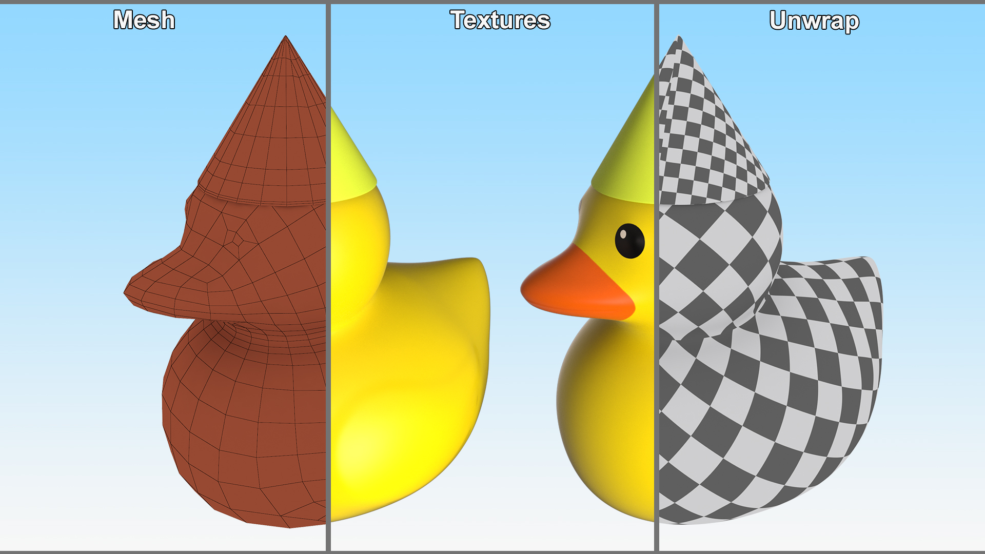 3D Plastic Cap Green for Rubber Duck model