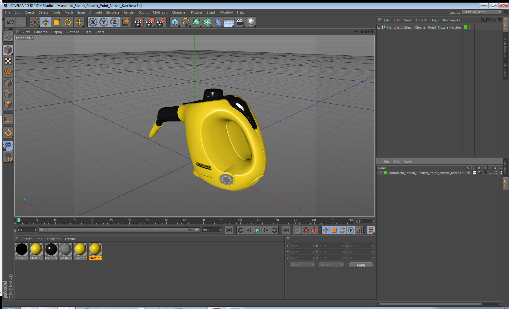 3D Handheld Steam Cleaner Point Nozzle Karcher model