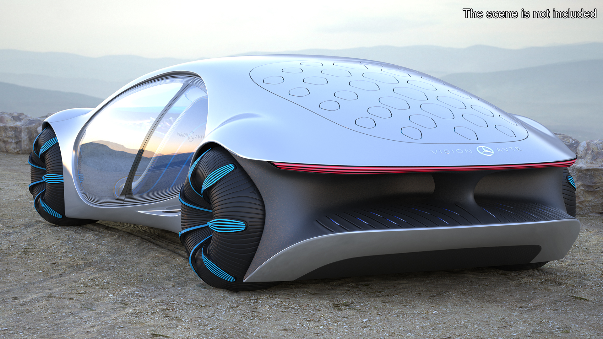 Mercedes Vision AVTR Light ON 3D model