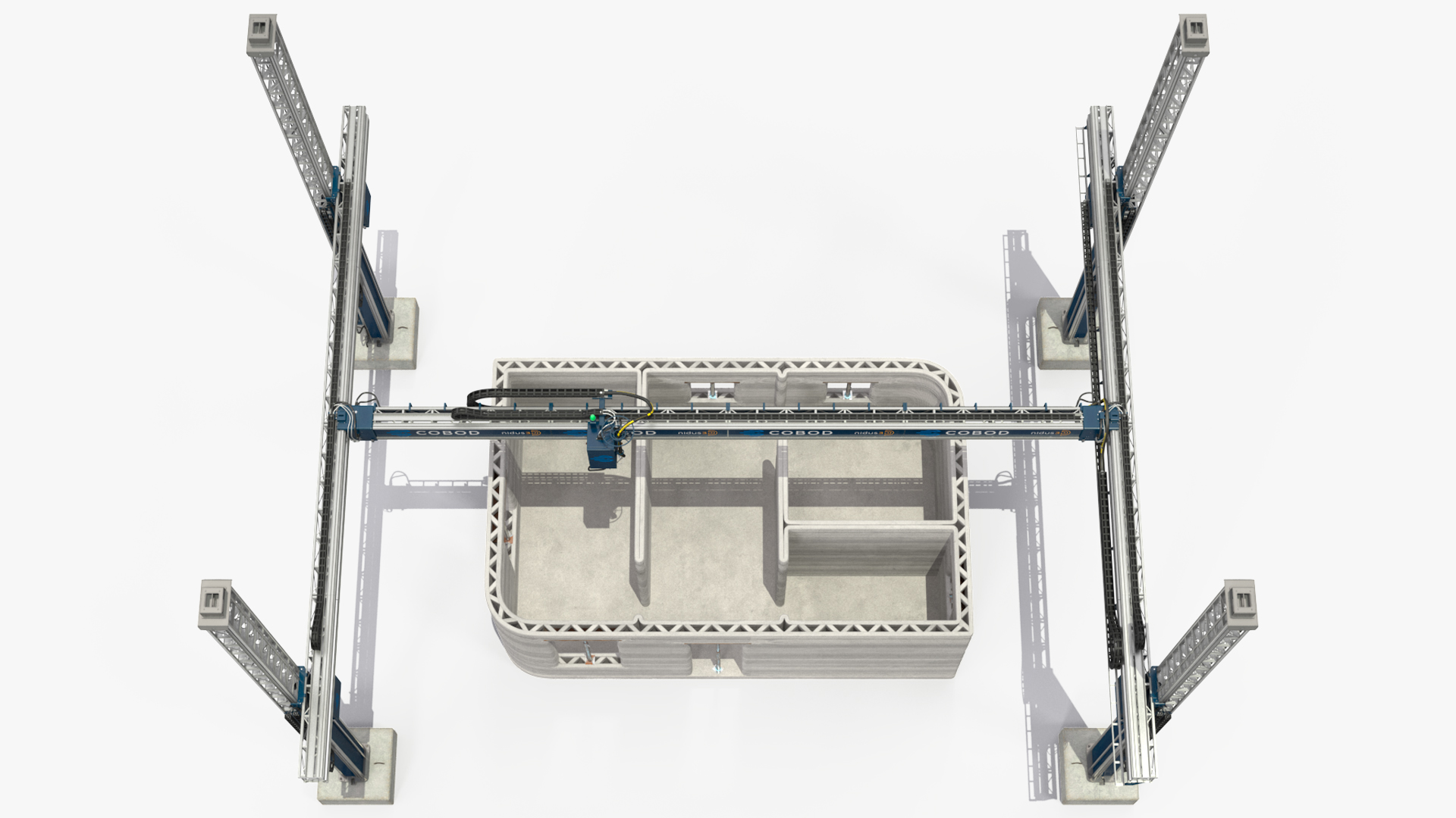 3D Building Module with Construction Printer